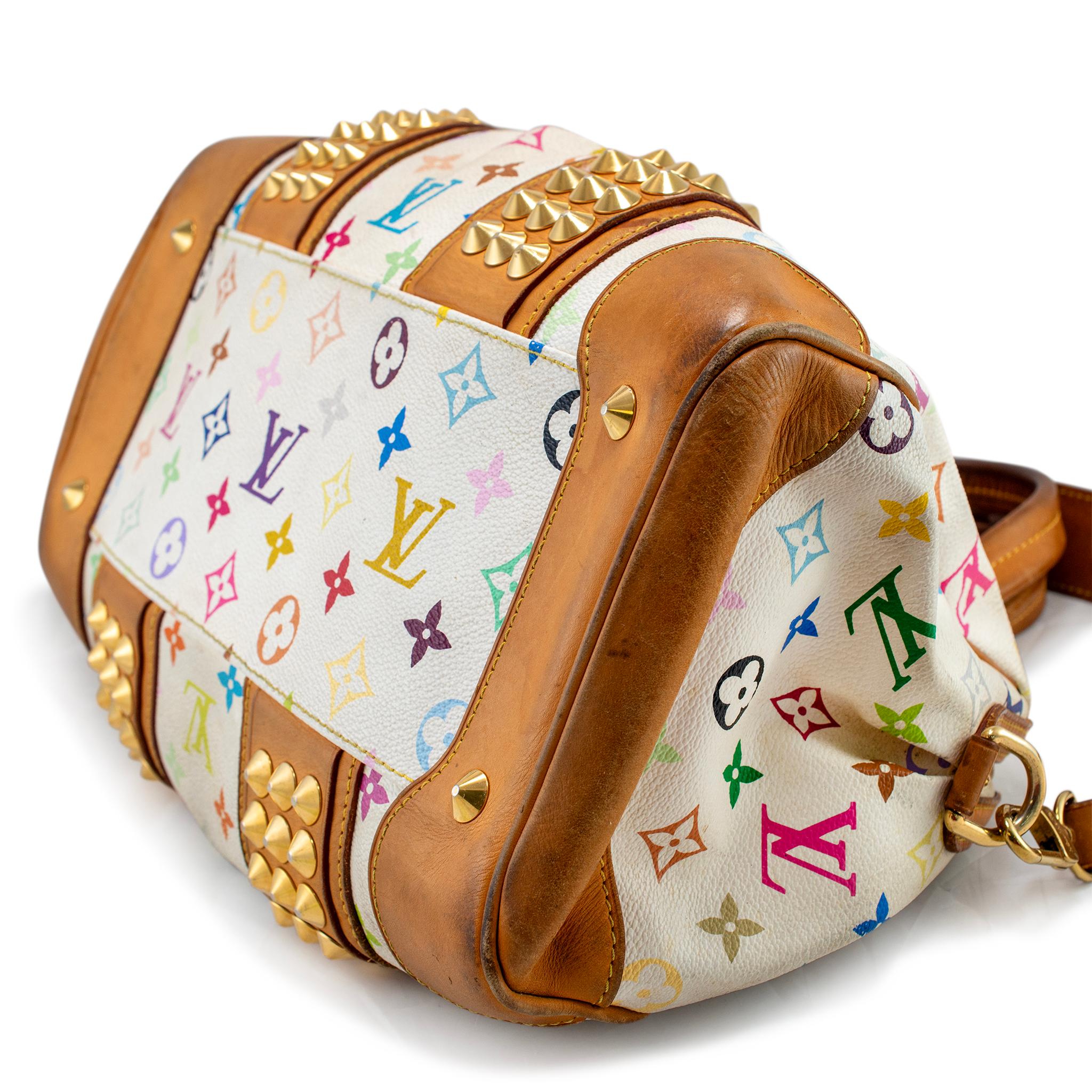 Louis Vuitton Monogram Multicolor Courtney MM White M45641 Crossbody Handbag en vente 3