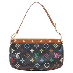 Louis Vuitton Monogram Multicolor Pochette Accessoires Black