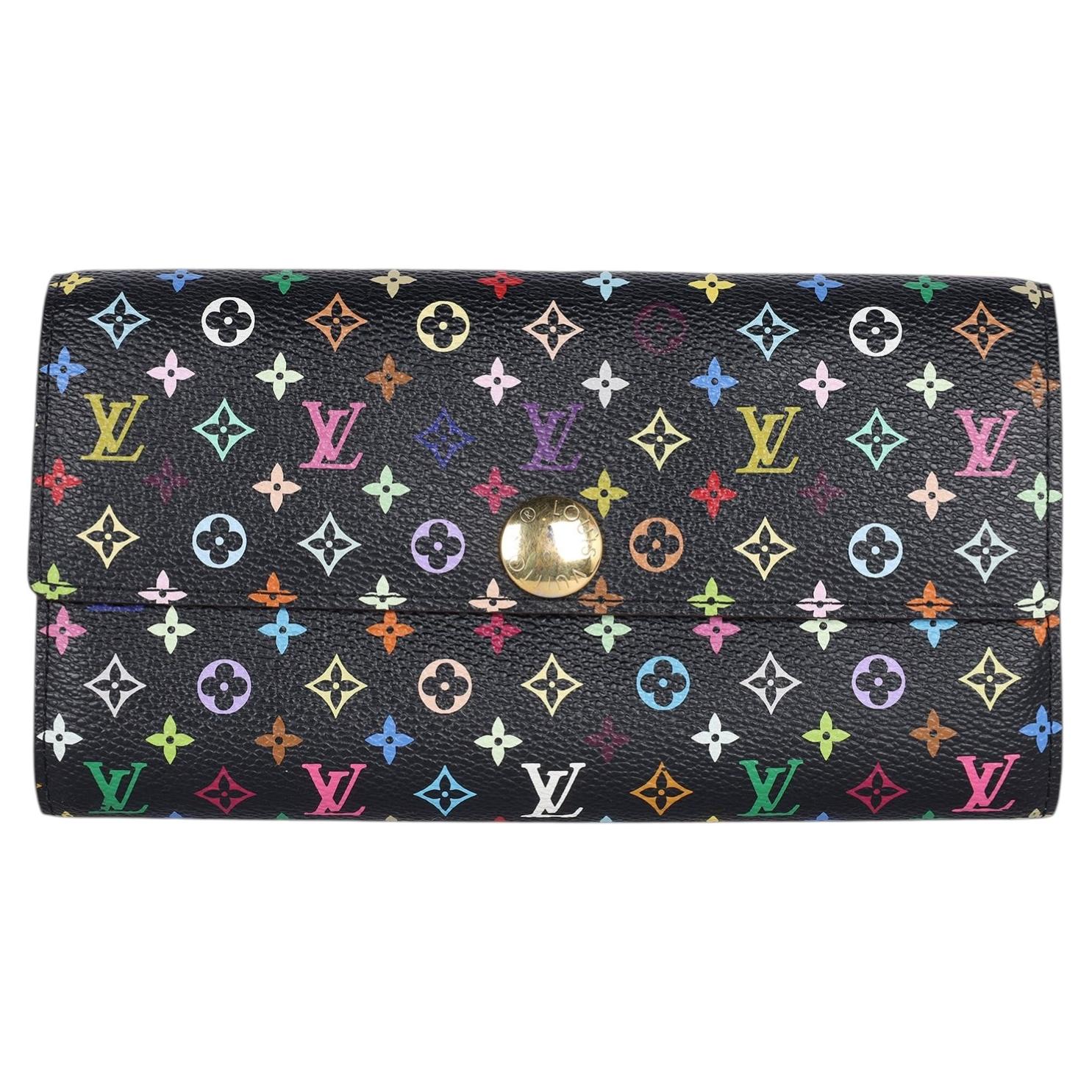 Louis Vuitton 2000s Monogram Multicolor Sarah Wallet Leather Unisex