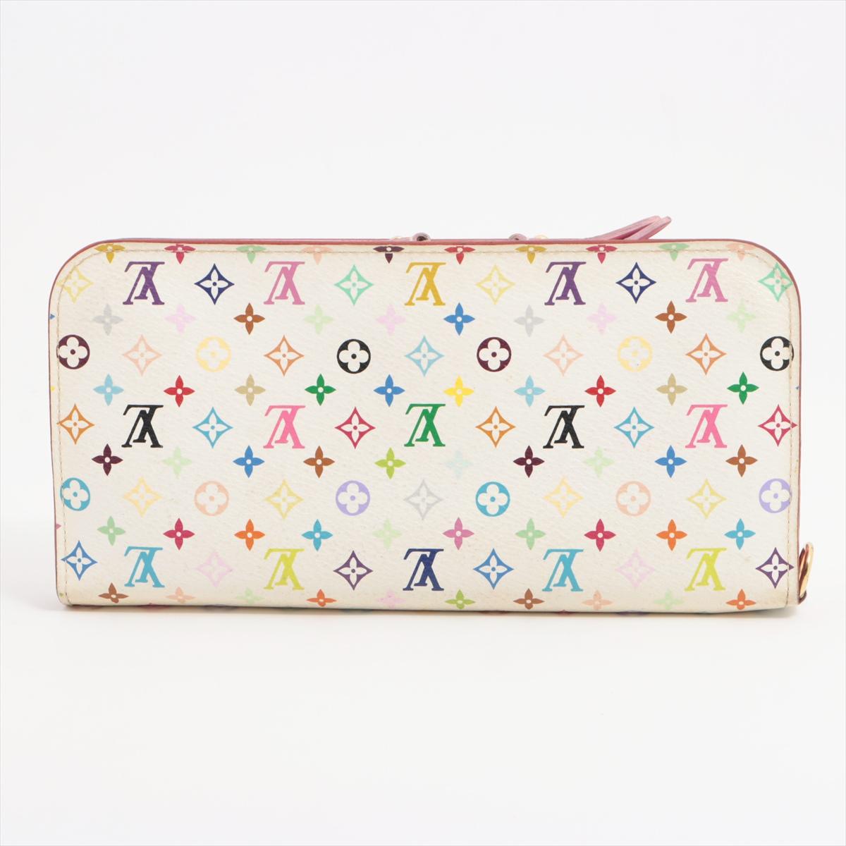 Louis Vuitton Monogram Multicolor White Insolite Wallet In Good Condition In Indianapolis, IN