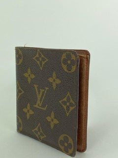 Louis Vuitton Brown Cafe Monogram Glace Compact Men's Wallet Slender Florin  69lv at 1stDibs