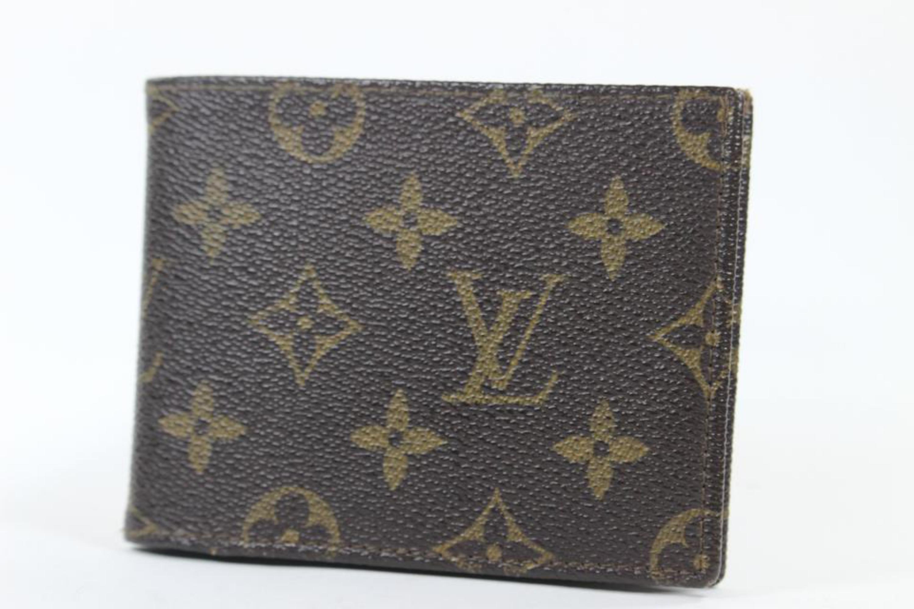 Louis Vuitton Monogram Multiple Wallet Men's Slender Marco Florin Bifold 6lv1103
Made In: France  
Measurements: Length: 4.5 