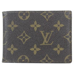 Used Louis Vuitton Monogram Multiple Wallet Men's Slender Marco Florin Bifold 6lv1103