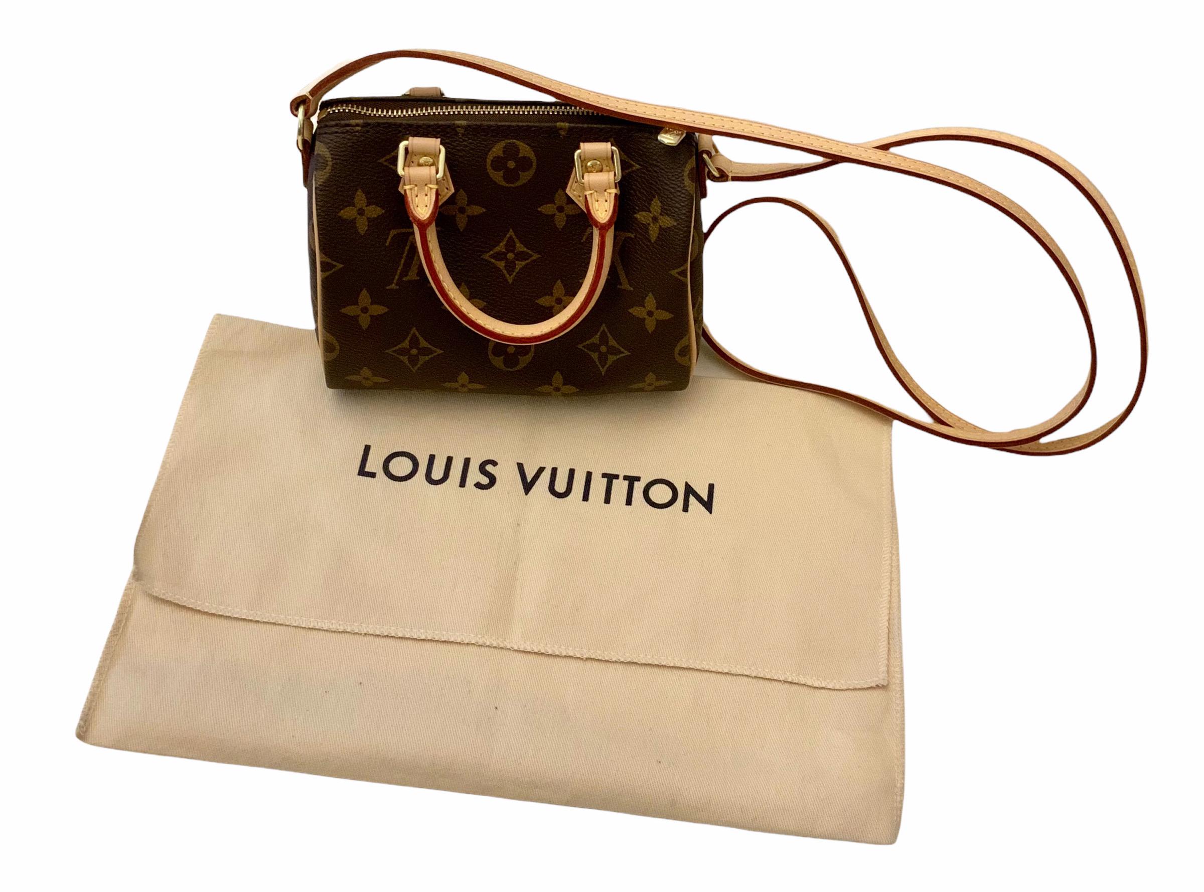 Black Louis Vuitton Monogram Nano Speedy Bag