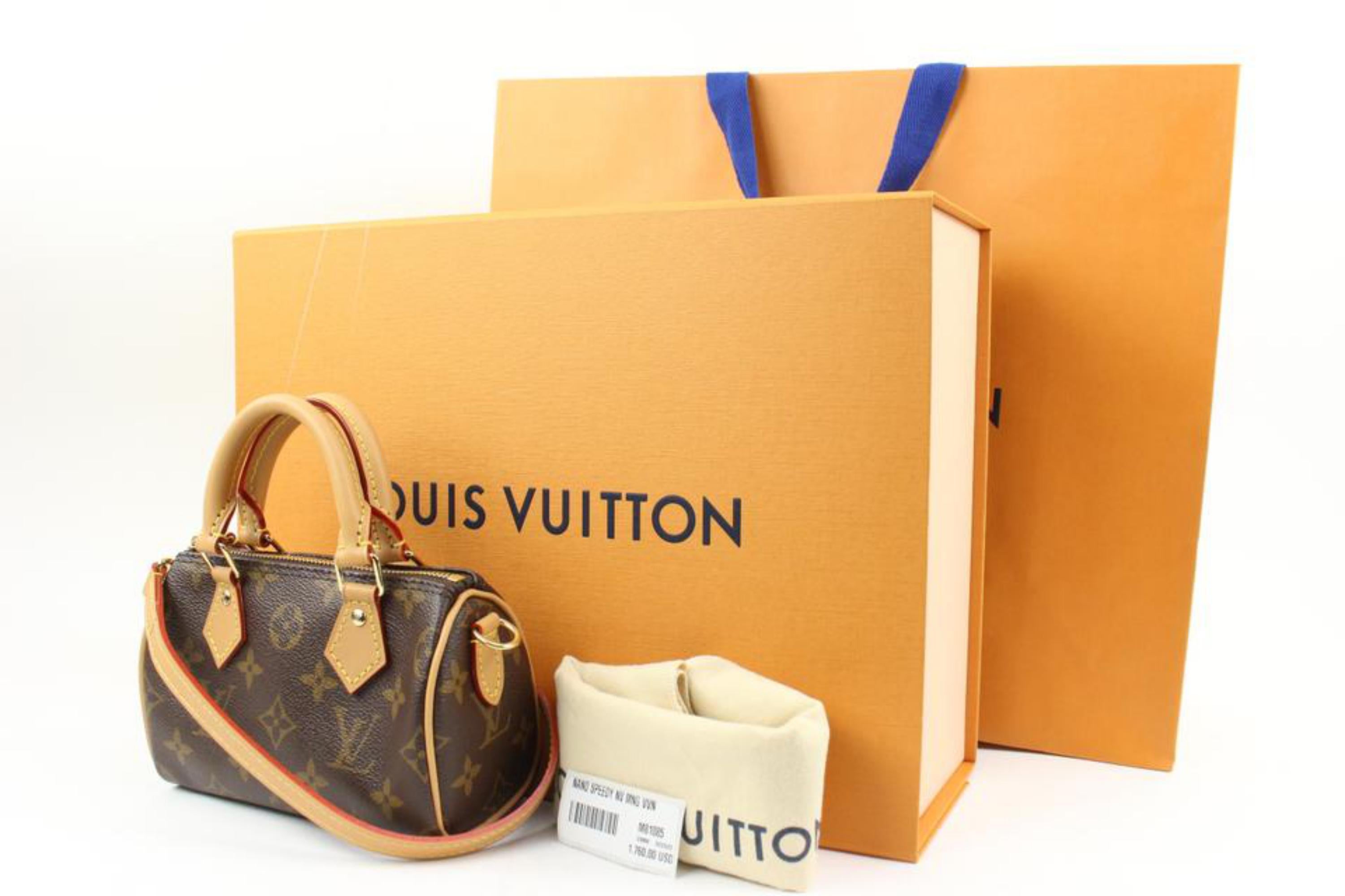 Louis Vuitton - Bandoulière Nano Speedy avec monogramme, 35lv31s en vente 6
