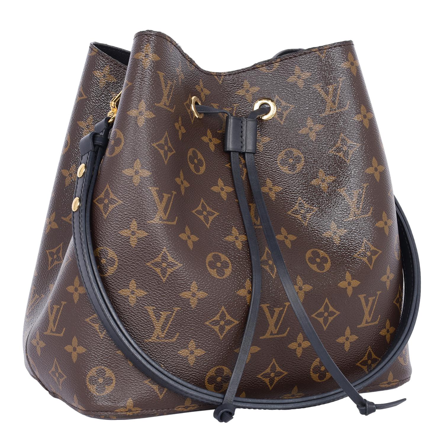 Black Louis Vuitton Monogram NéoNoé MM Brown