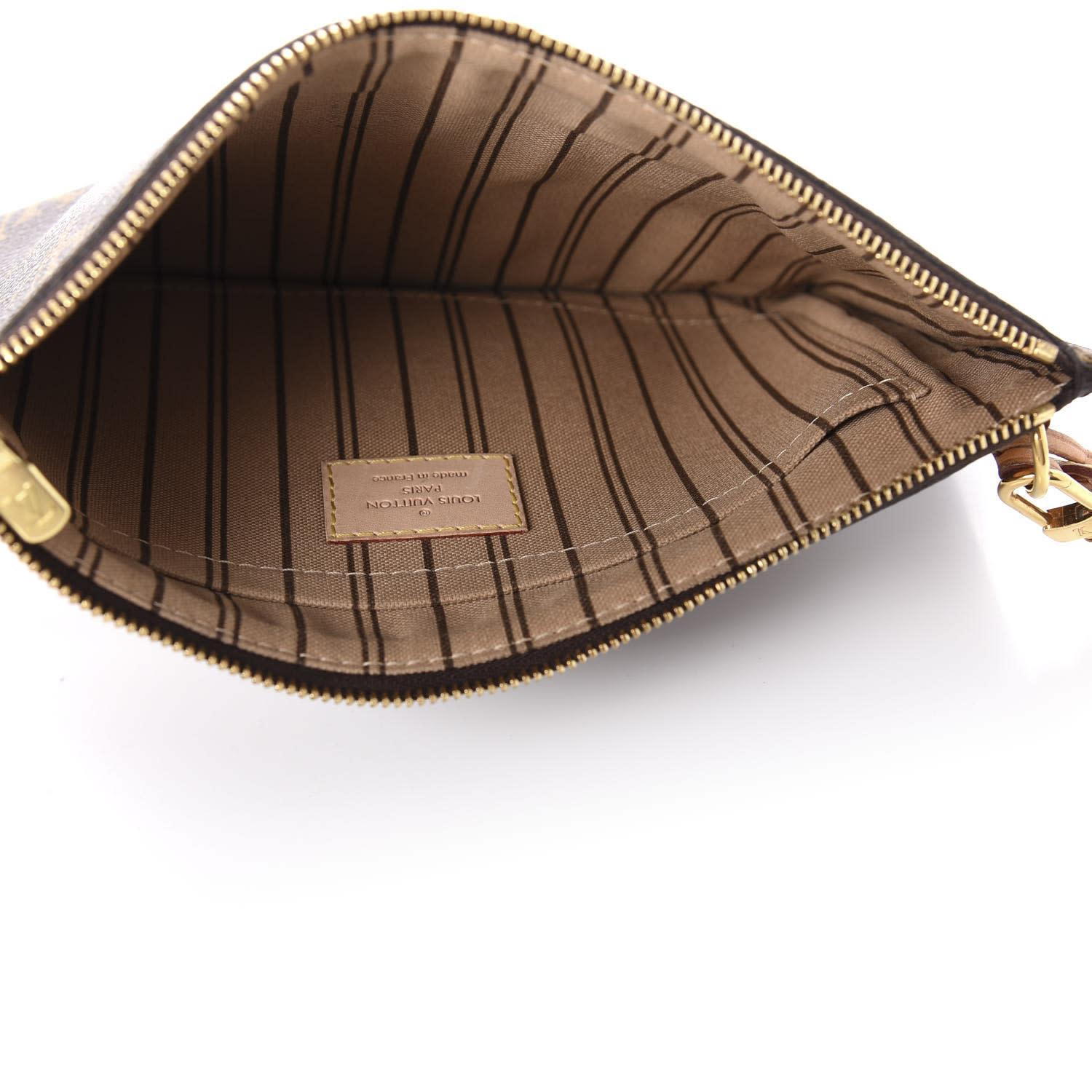 Louis Vuitton Monogram Neverfull GM Pochette For Sale 1