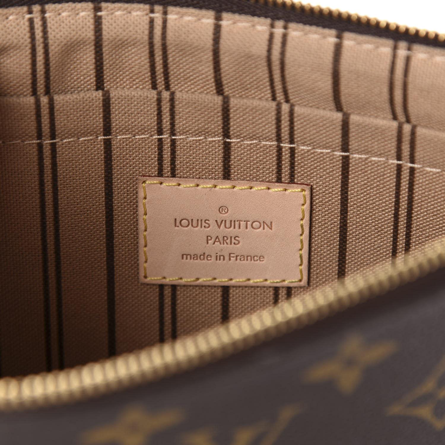 Louis Vuitton Monogram Neverfull GM Pochette For Sale 2