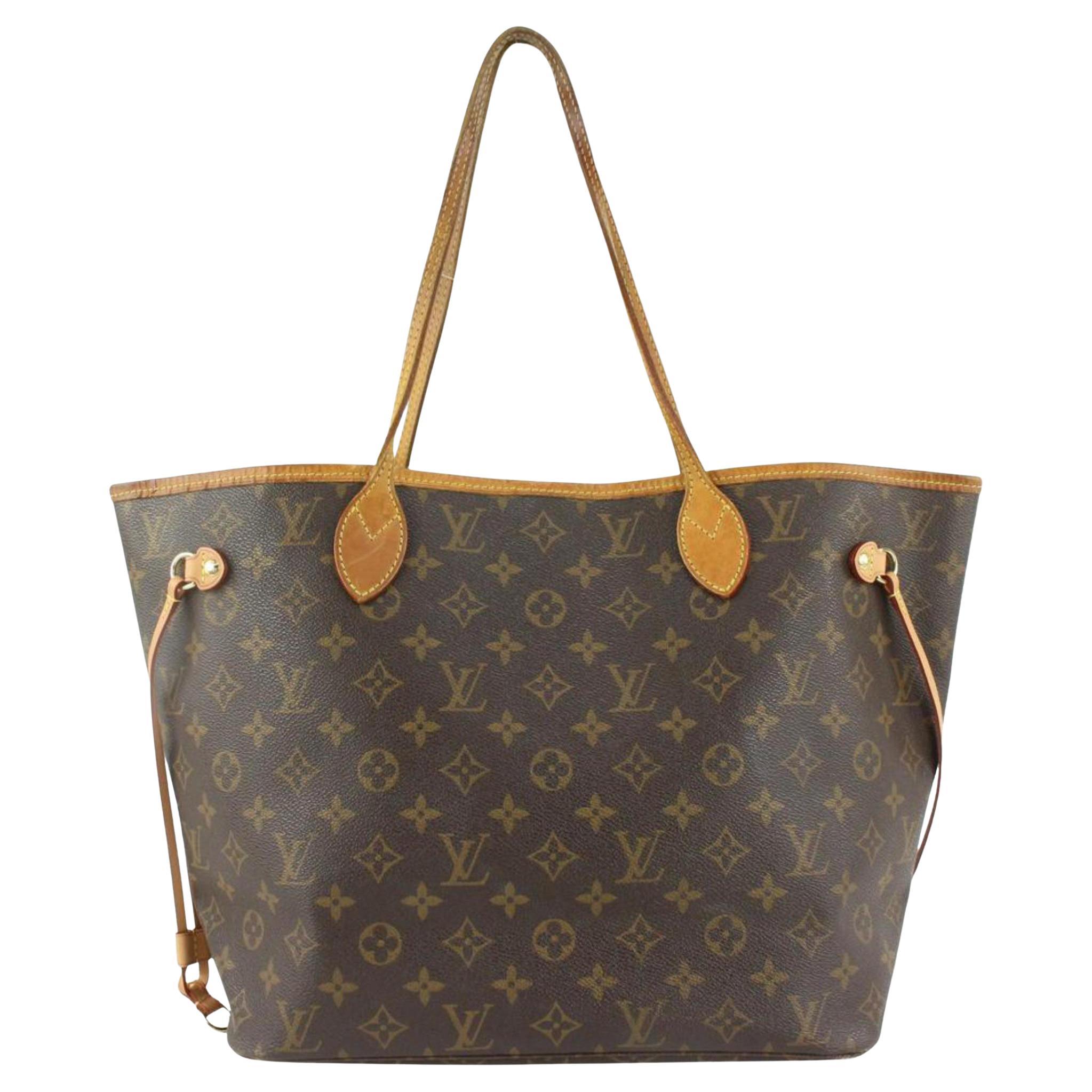 Louis Vuitton Monogram Neverfull MM Tote Bag 0L1228