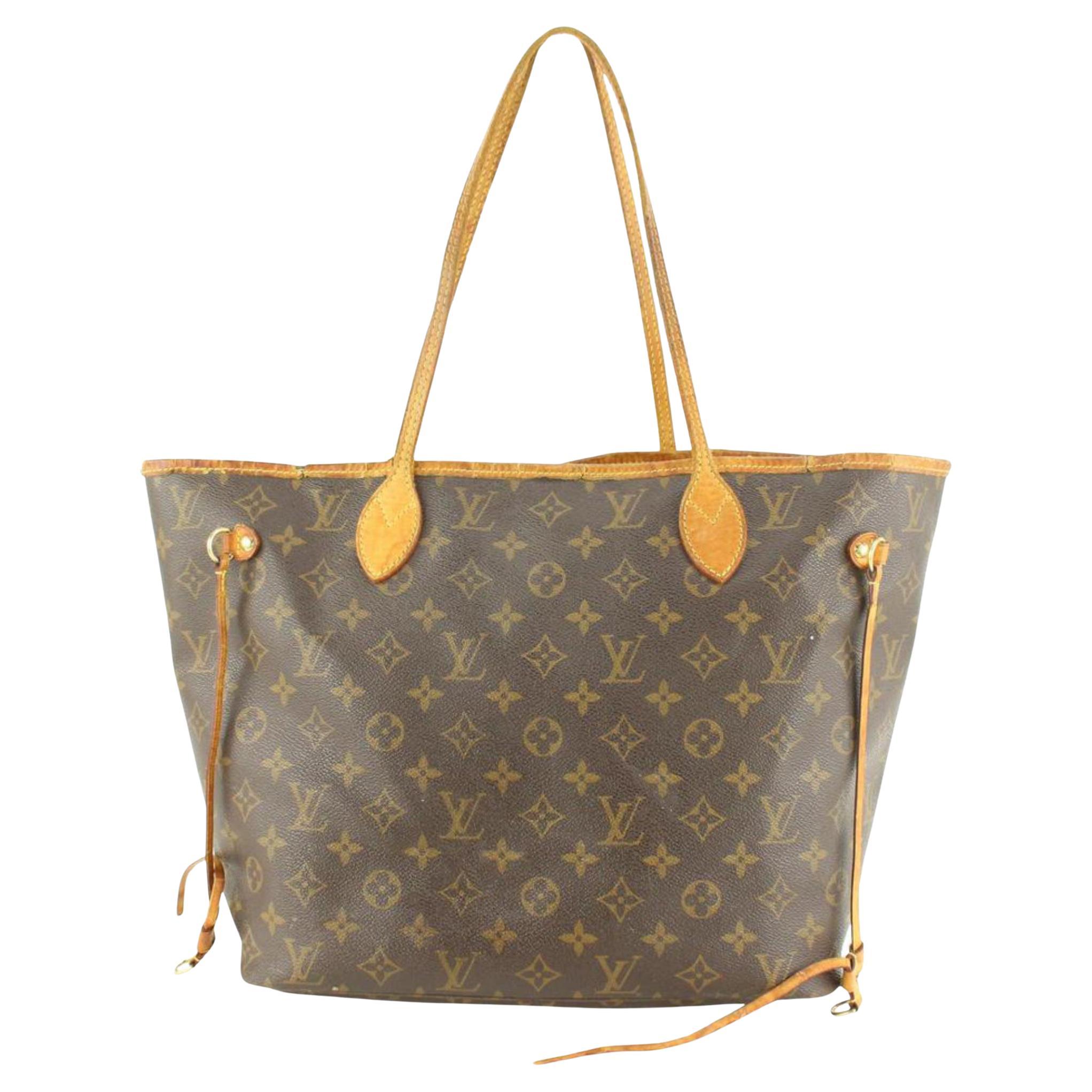 Louis Vuitton Neverfull MM Limited Edition V Pink Brown at 1stDibs
