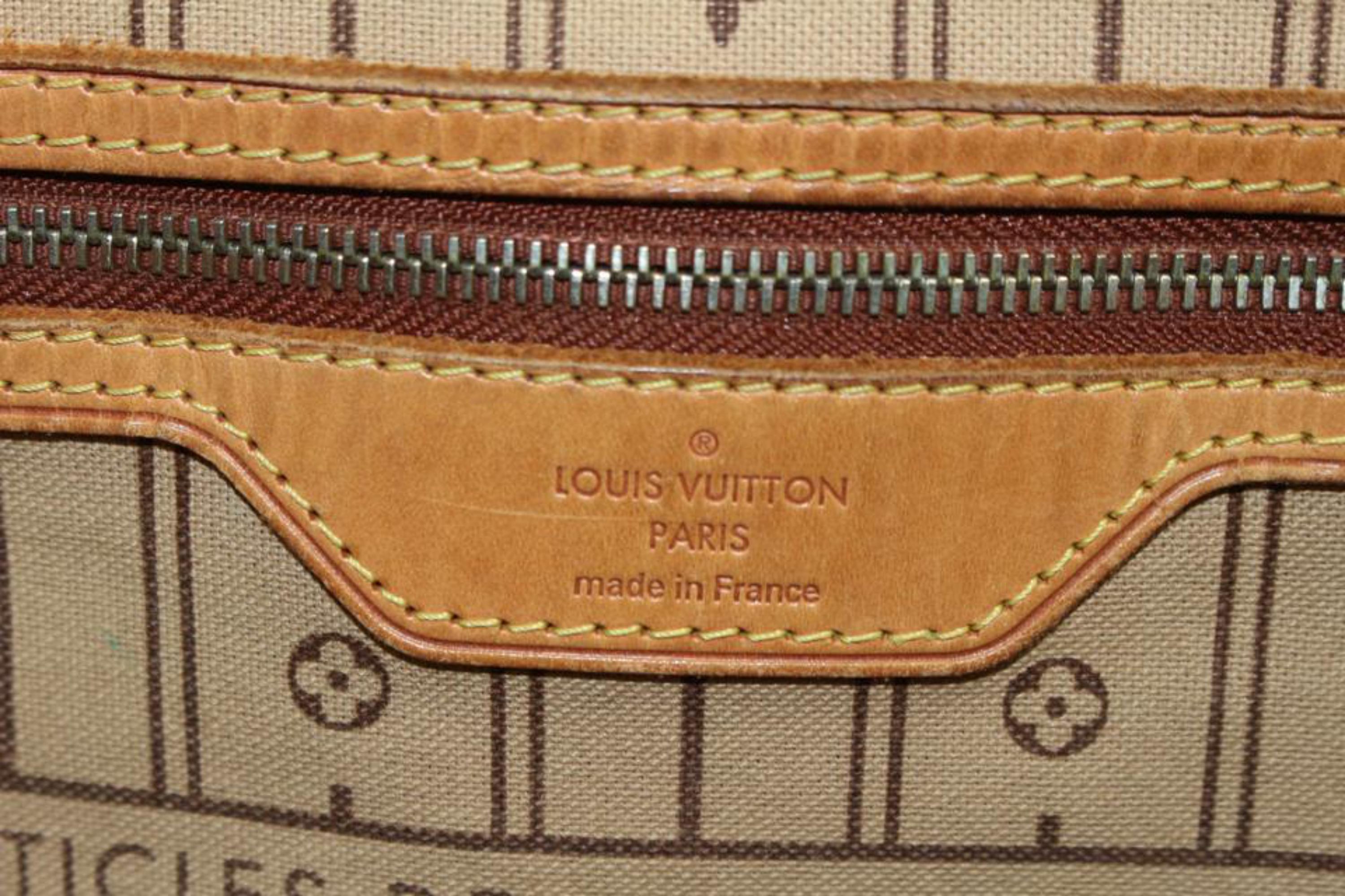 Louis Vuitton Neverfull MM Tote Bag mit Monogramm 4lz719s im Angebot 5