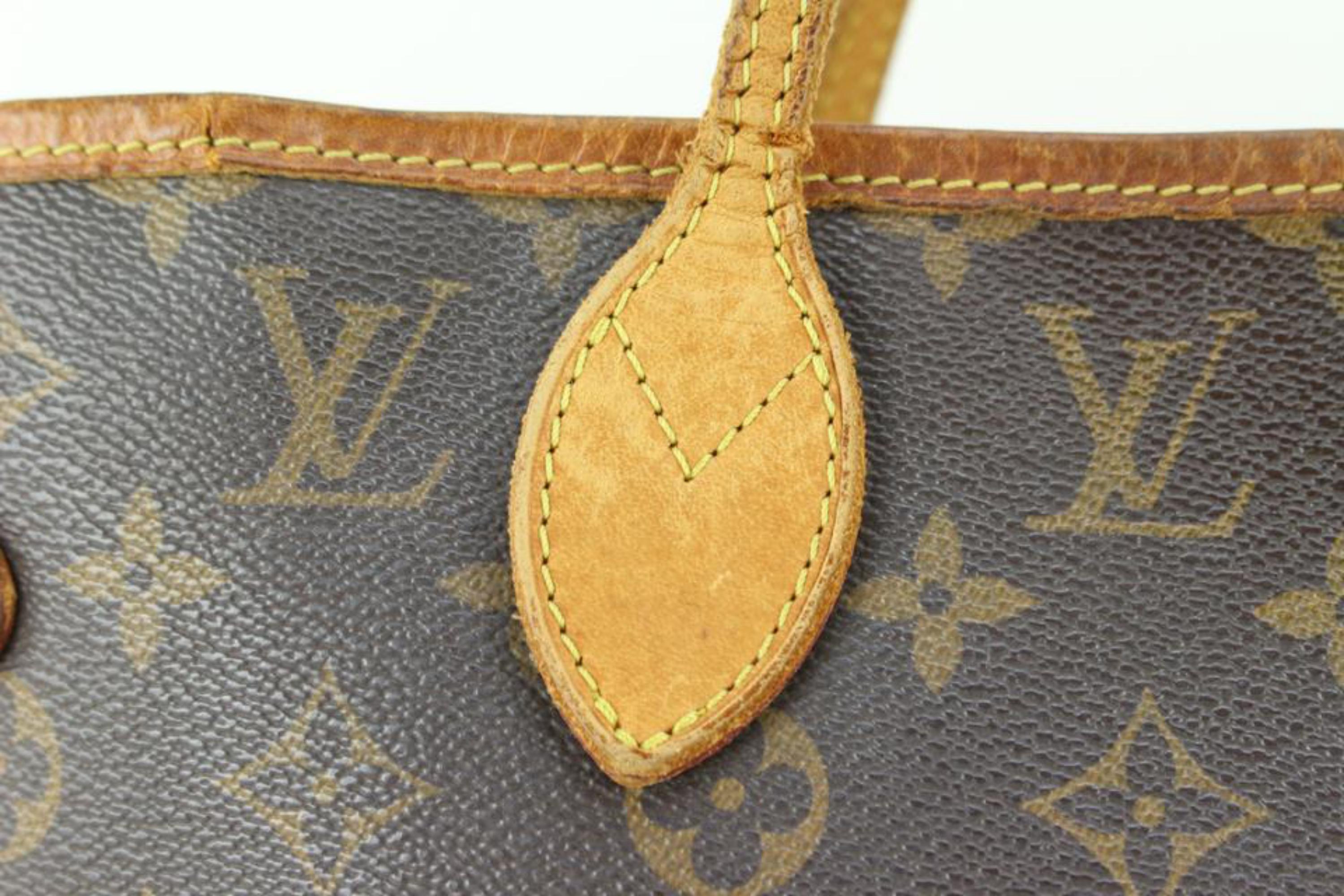 Louis Vuitton Neverfull MM Tote Bag mit Monogramm 4lz719s im Zustand „Relativ gut“ im Angebot in Dix hills, NY