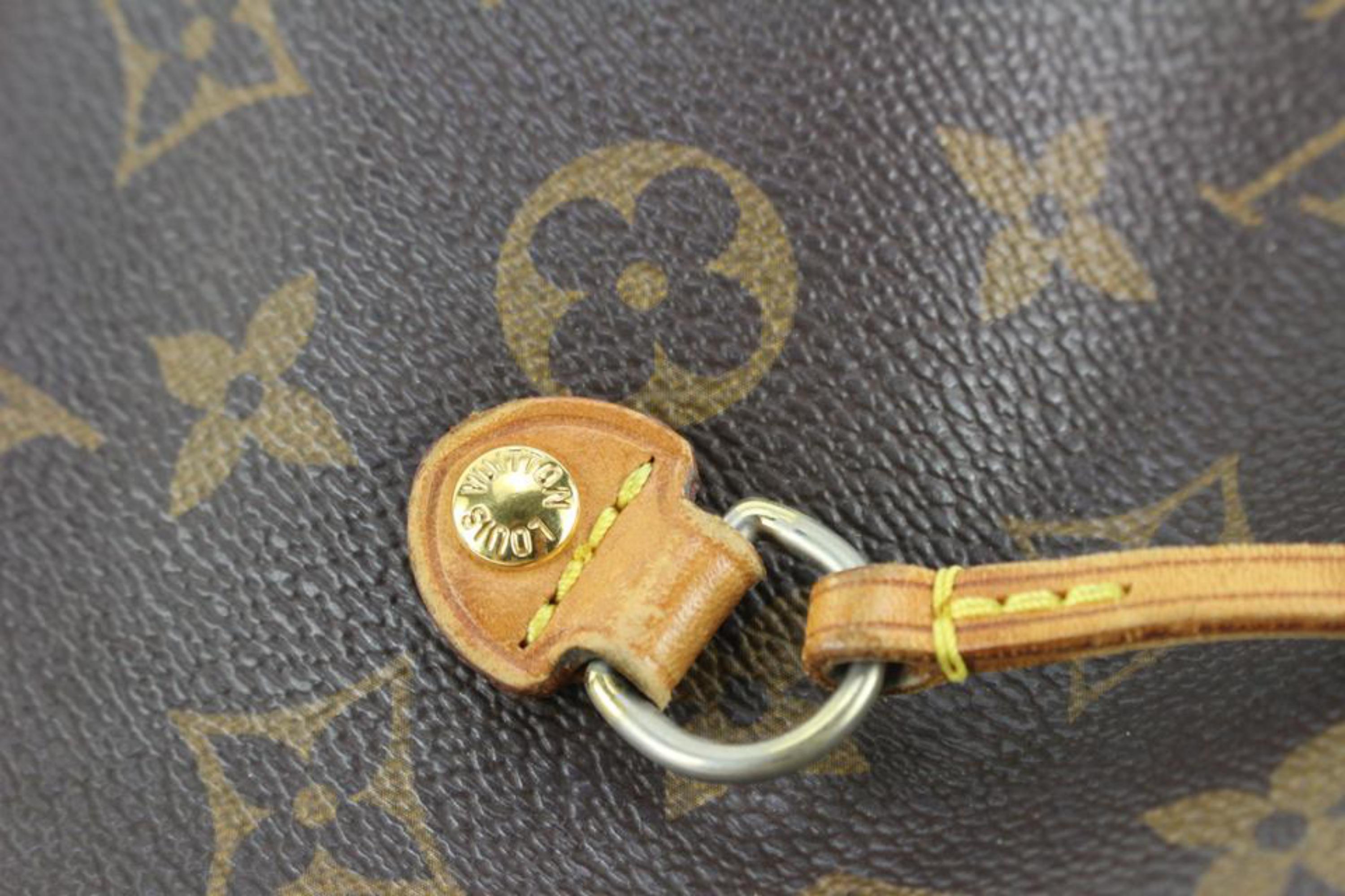 Louis Vuitton Neverfull MM Tote Bag mit Monogramm 4lz719s Damen im Angebot