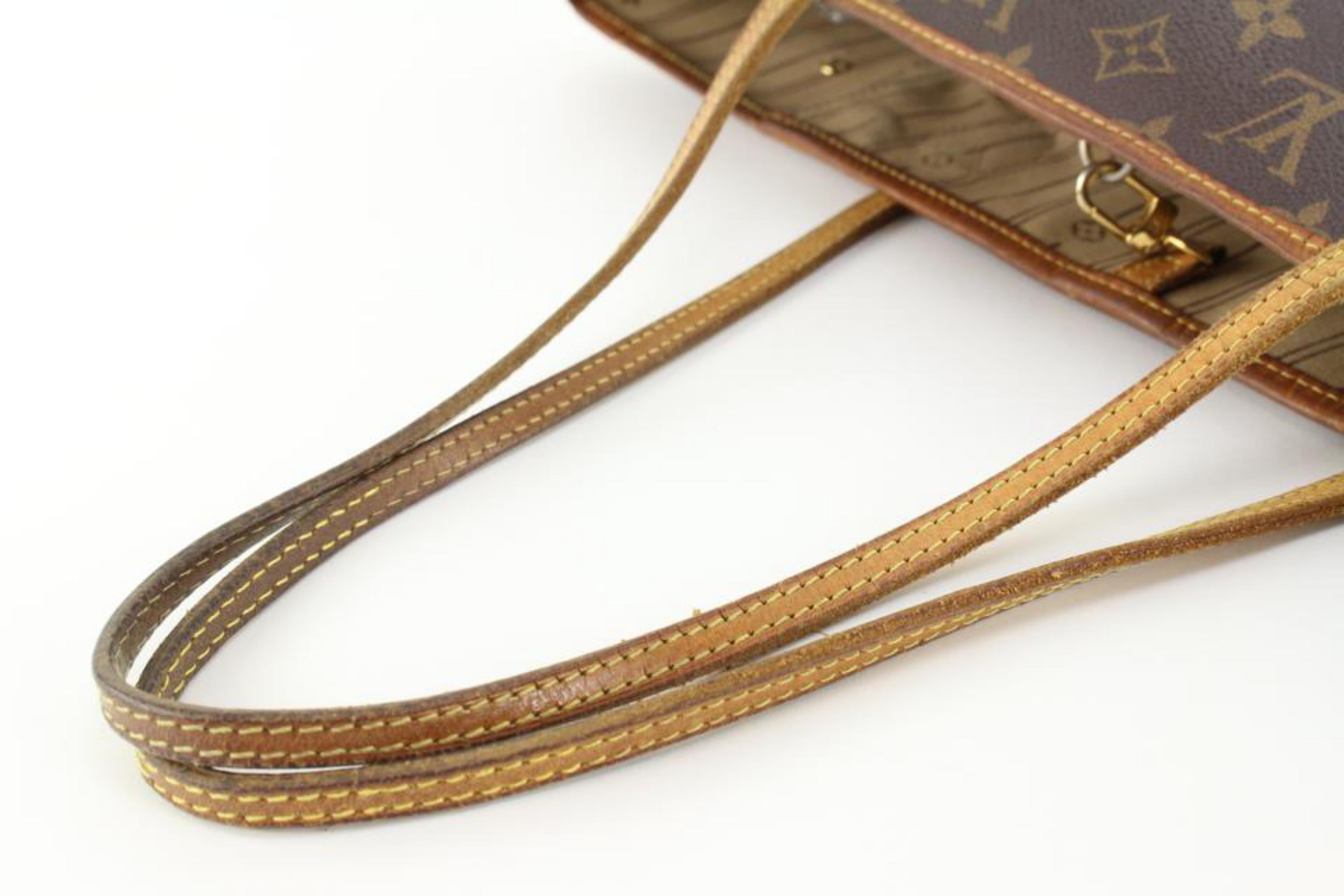Louis Vuitton Neverfull MM Tote Bag mit Monogramm 4lz719s im Angebot 4