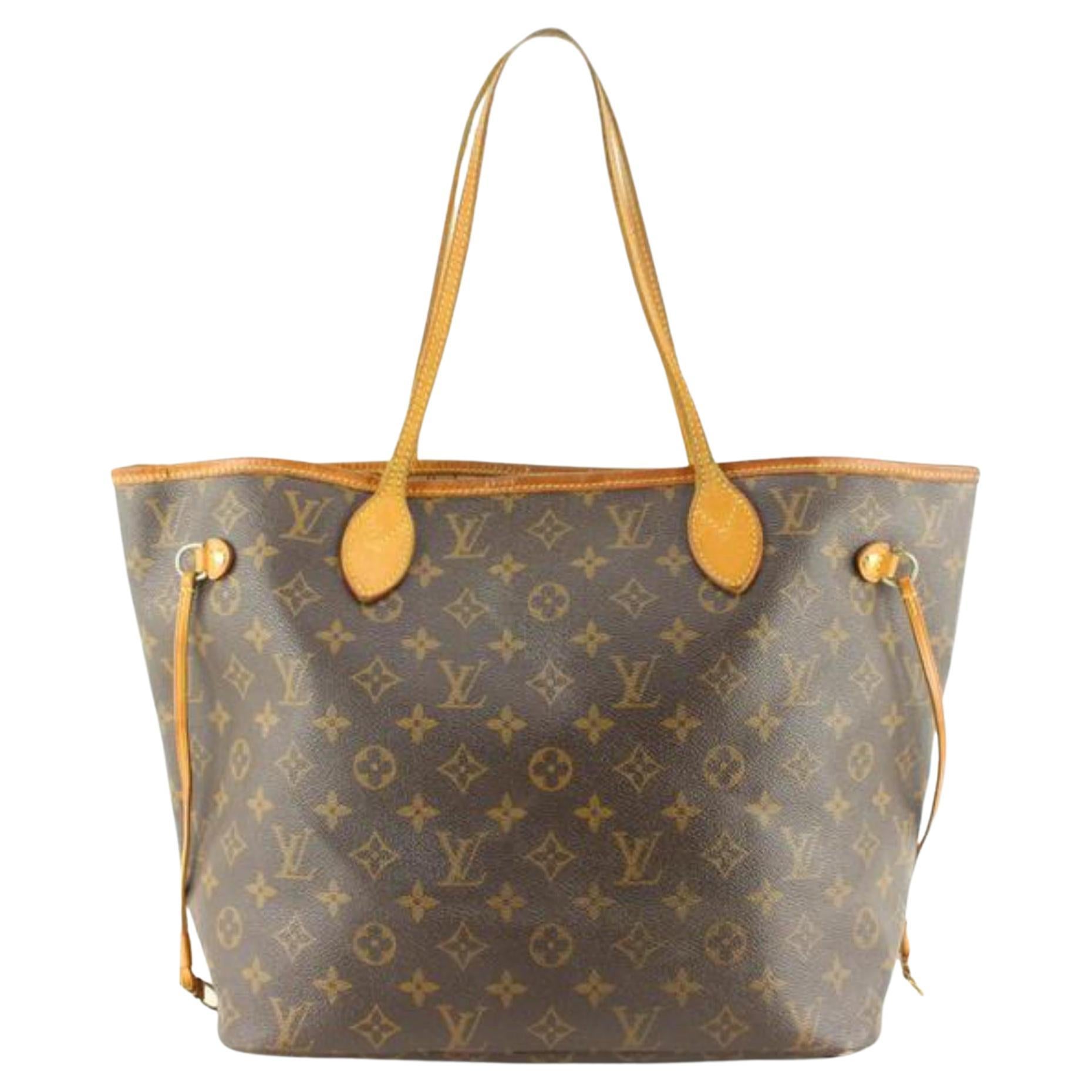 Louis Vuitton Neverfull MM Tote Bag mit Monogramm 4lz719s im Angebot