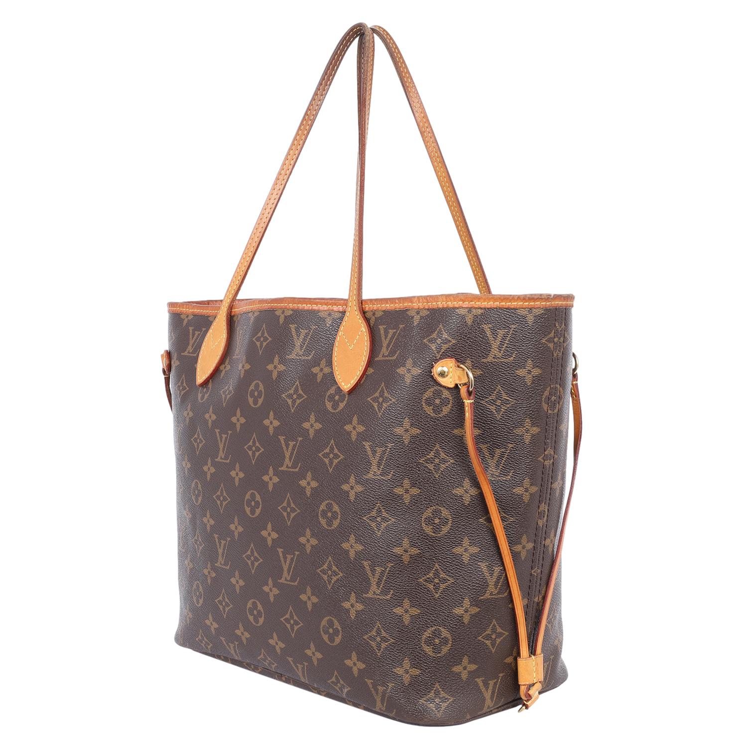 Louis Vuitton Monogram Neverfull MM Tote Bag Brown 6