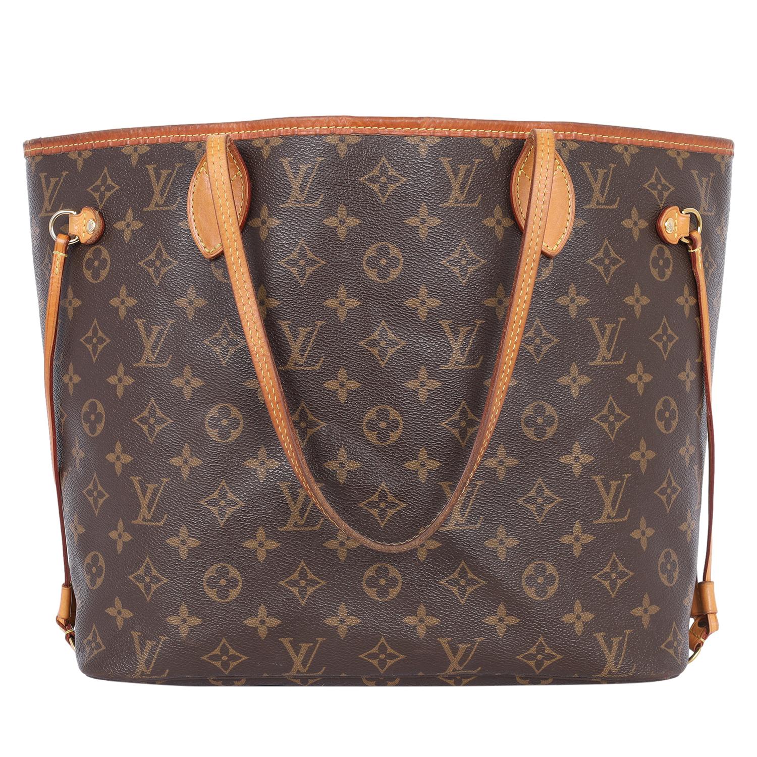 Louis Vuitton Monogram Neverfull MM Tote Bag Brown 7