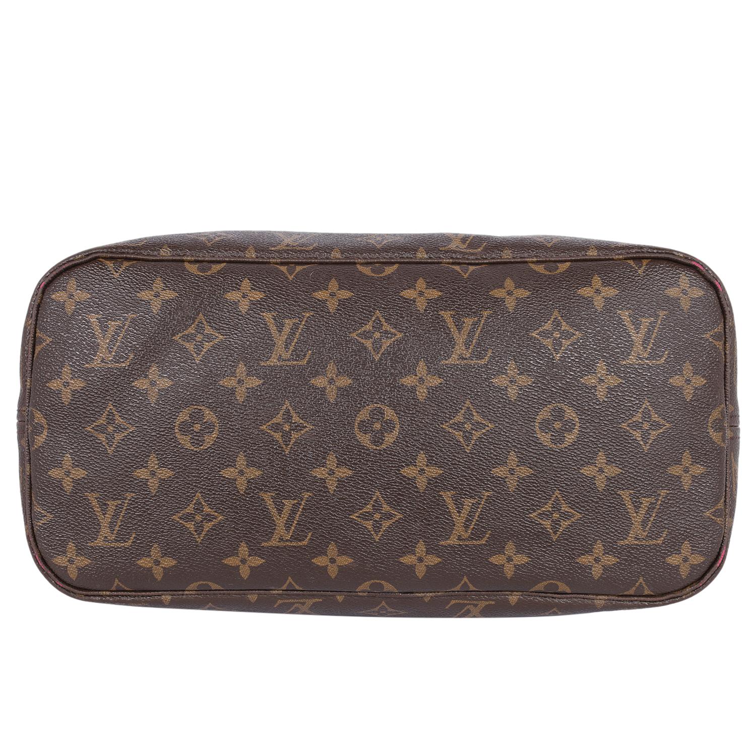 Louis Vuitton Monogram Neverfull MM Tote Bag Brown 8