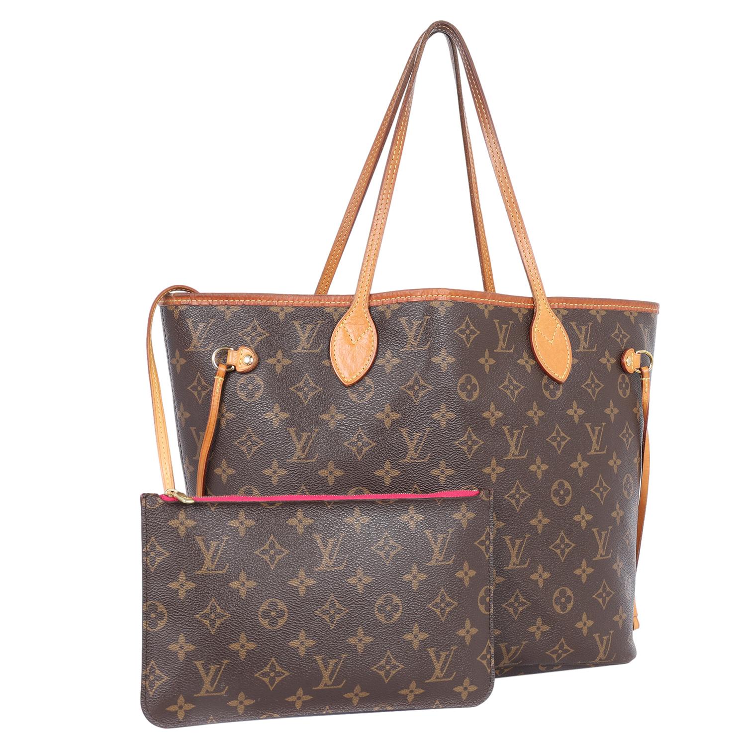 Louis Vuitton Monogram Neverfull MM Tote Bag Brown 1