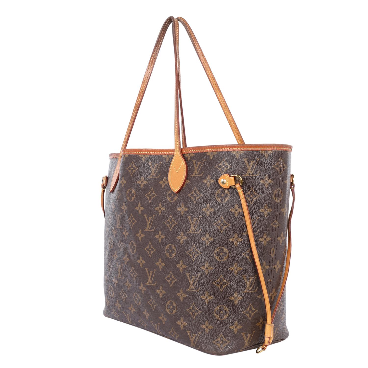 Louis Vuitton Monogram Neverfull MM Tote Bag Brown 3