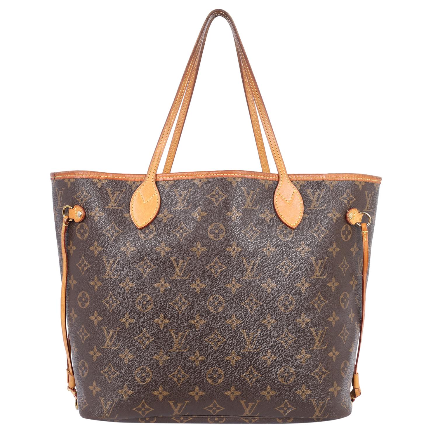 Louis Vuitton Monogram Neverfull MM Tote Bag Brown 4