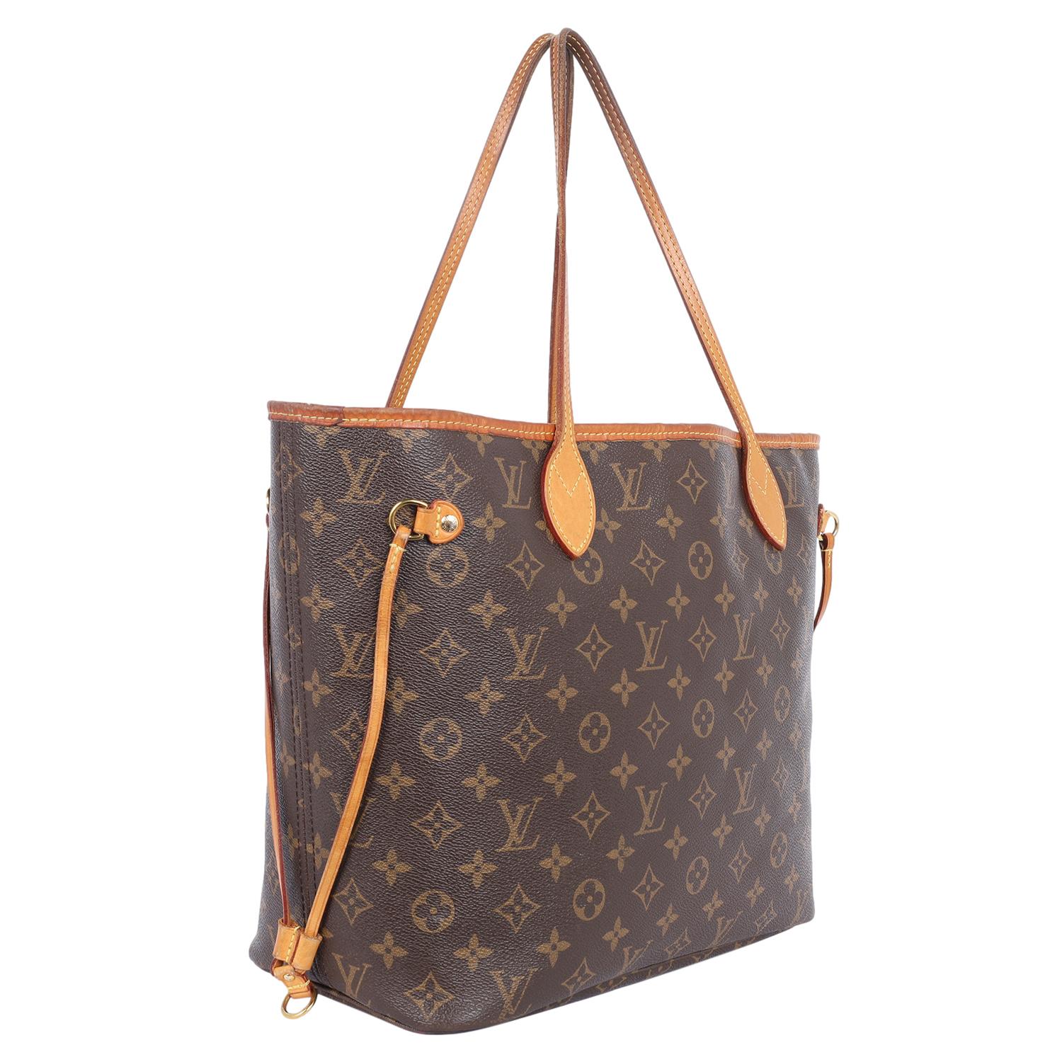 Louis Vuitton Monogram Neverfull MM Tote Bag Brown 5