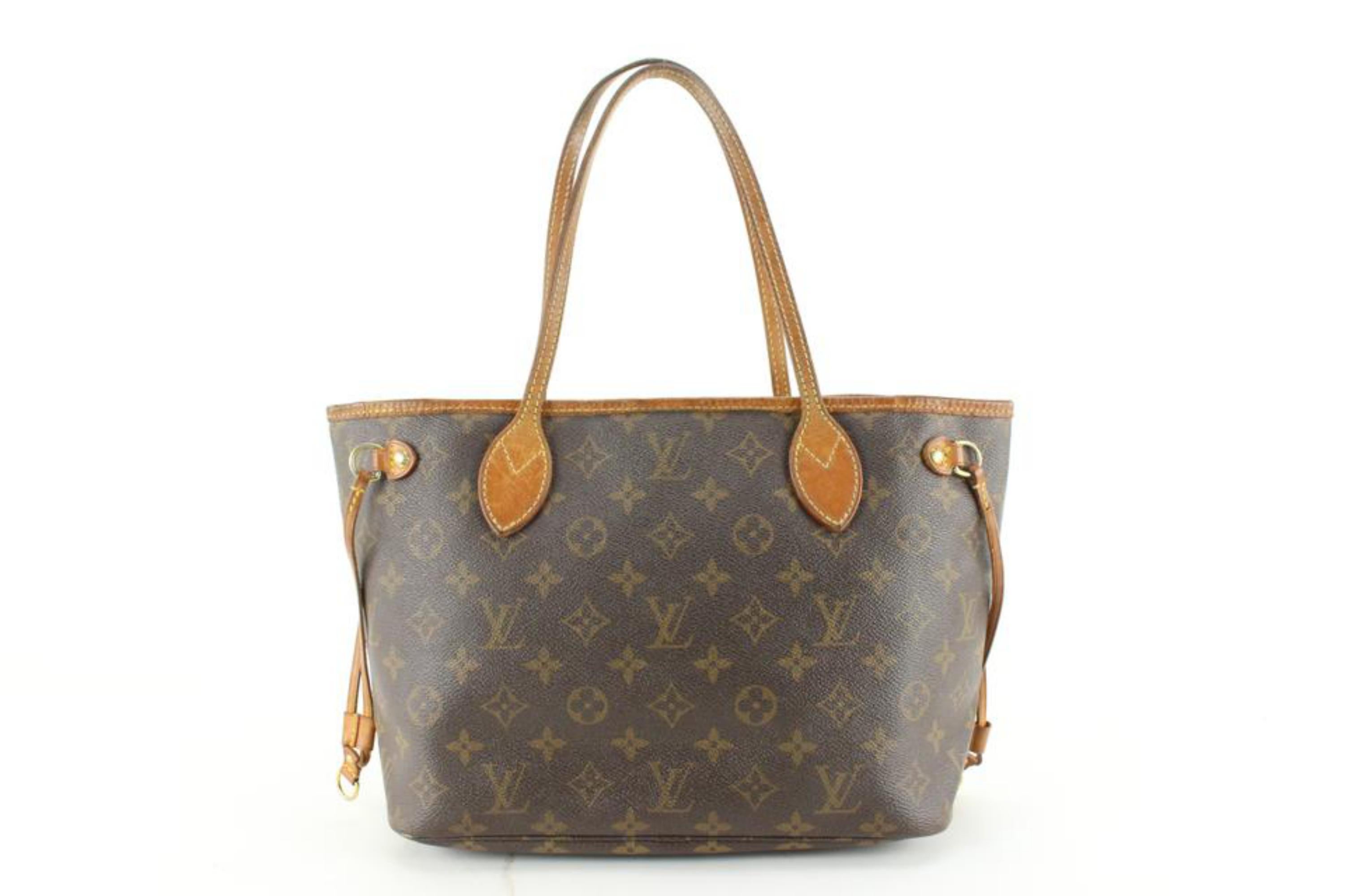 Louis Vuitton Monogram Neverfull PM Tote Bag 1LK916a In Fair Condition For Sale In Dix hills, NY