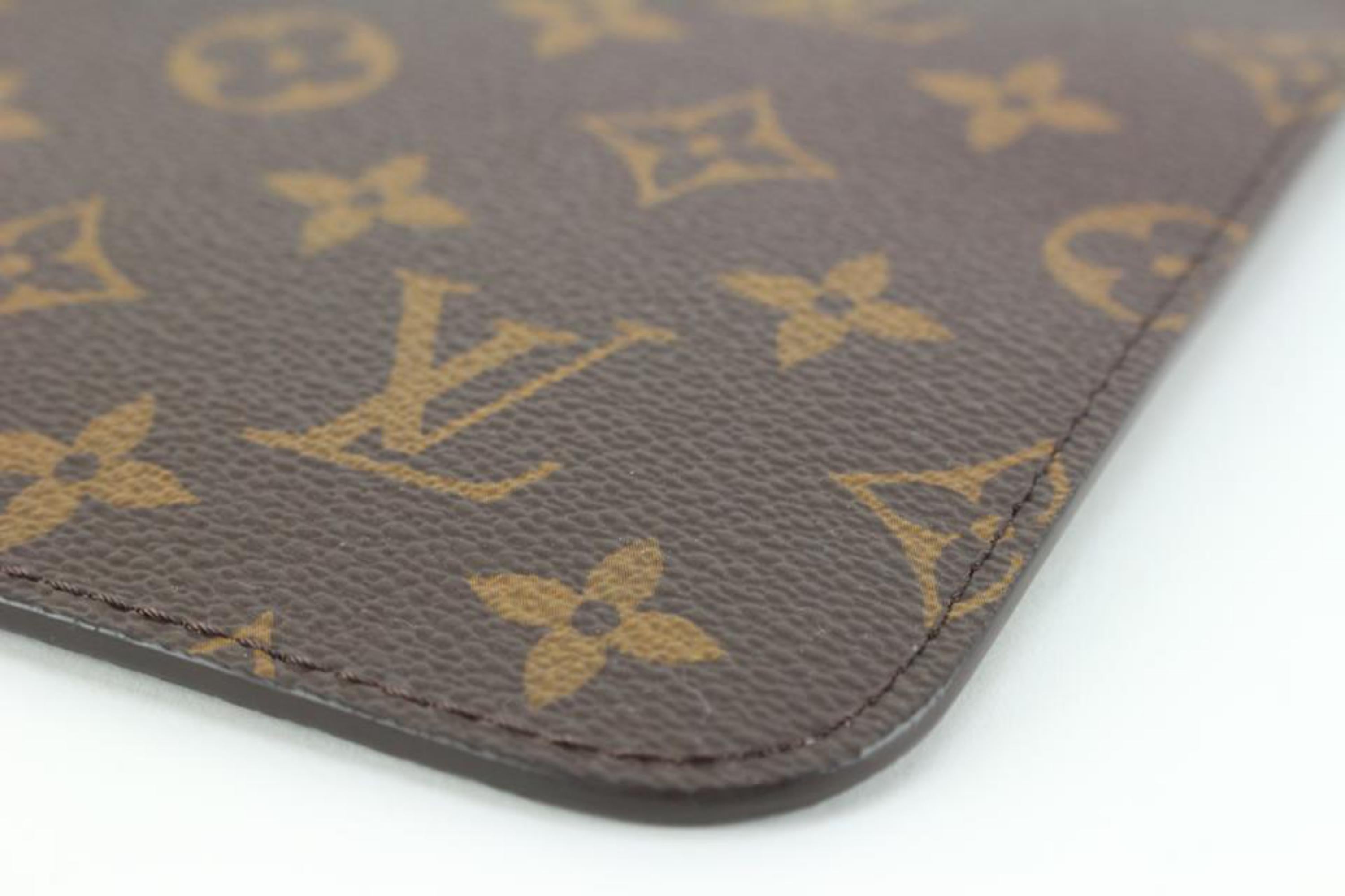 Louis Vuitton Monogram Neverfull Pochette MM or GM 1lz89s In New Condition In Dix hills, NY