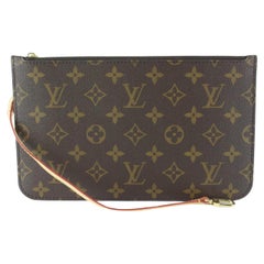 Louis Vuitton Blue Monogram Giant Escale Neverfull Pochette 824lv45