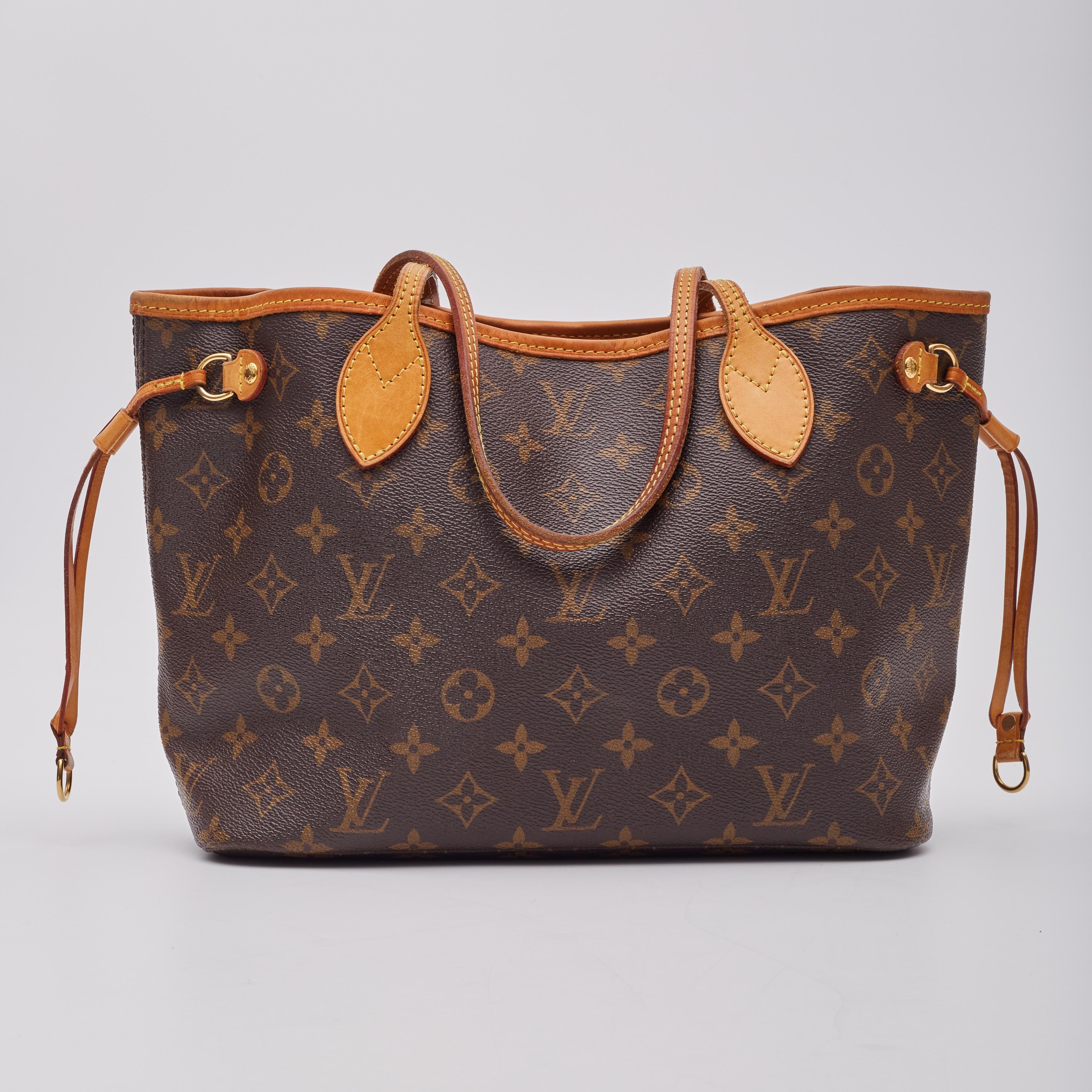 Louis Vuitton Monogram Neverfull Tote Pm Discontinued For Sale 1