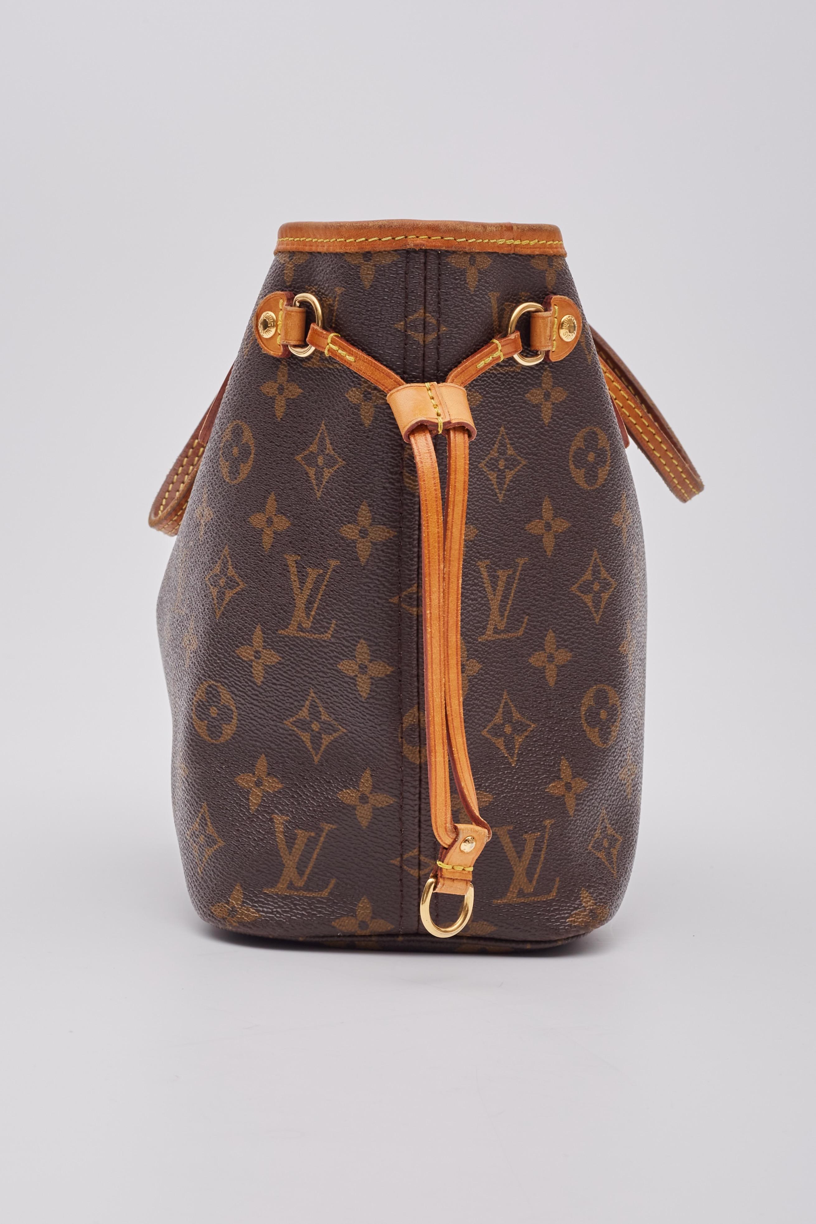 Louis Vuitton Monogram Neverfull Tote Pm Discontinued For Sale 2