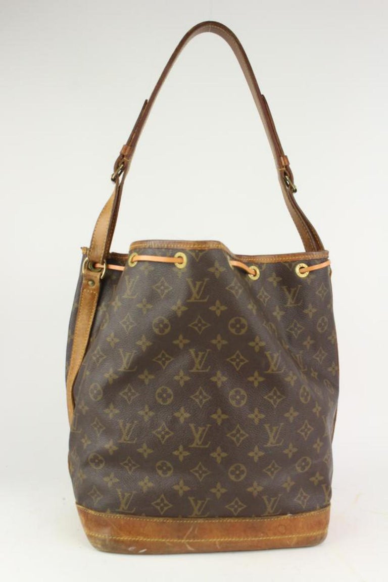 Authentic Louis Vuitton Monogram Noe Shoulder Drawstring Bag