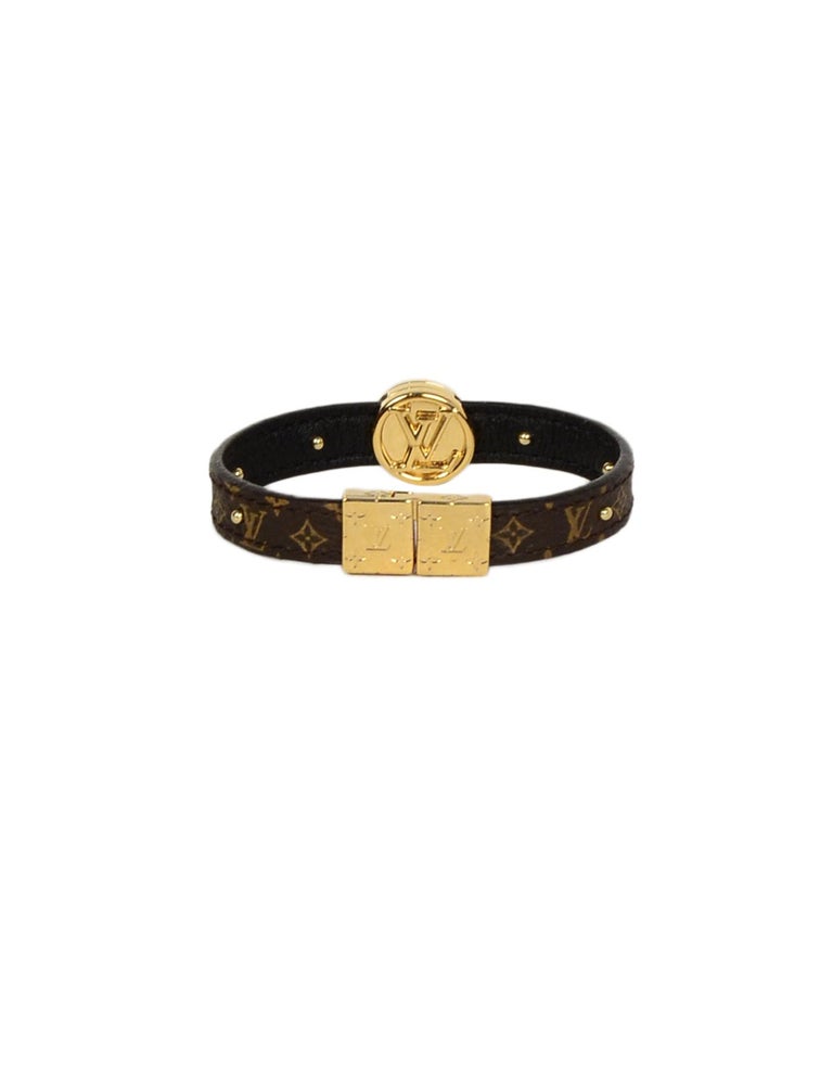 Louis Vuitton Gold Monogram Bracelet at 1stDibs