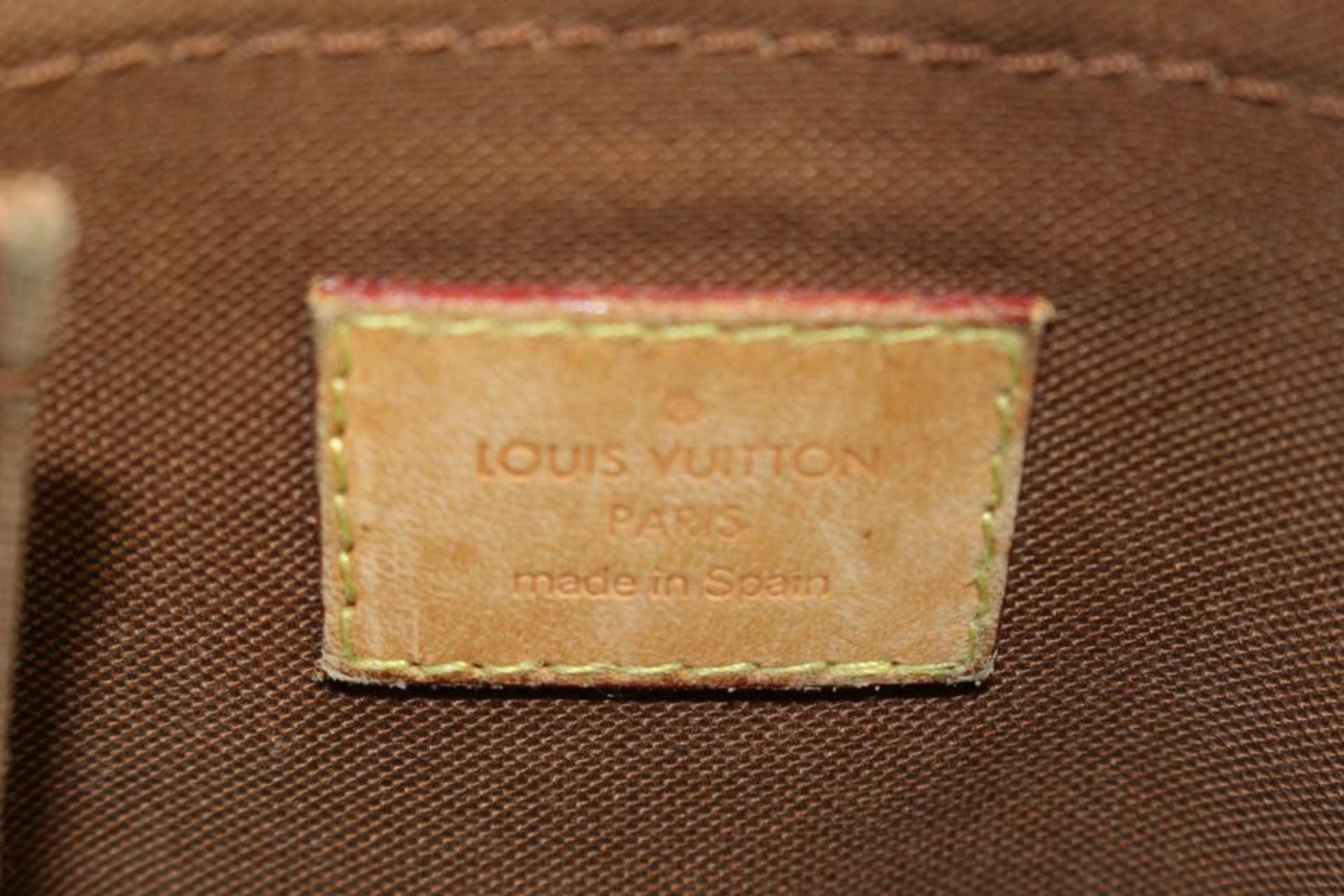 Marron Sac à bandoulière Louis Vuitton Monogram Odeon PM 81lk411s en vente