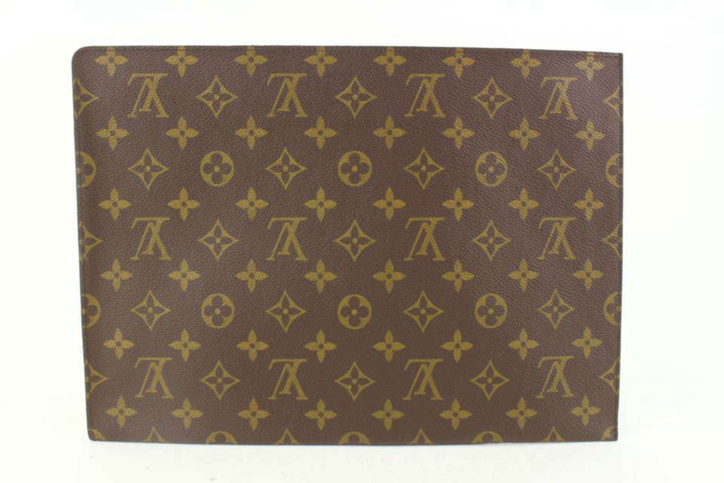Louis Vuitton Monogram Offert Par Portfolio Clutch Folder 111lv15 In Good Condition In Dix hills, NY