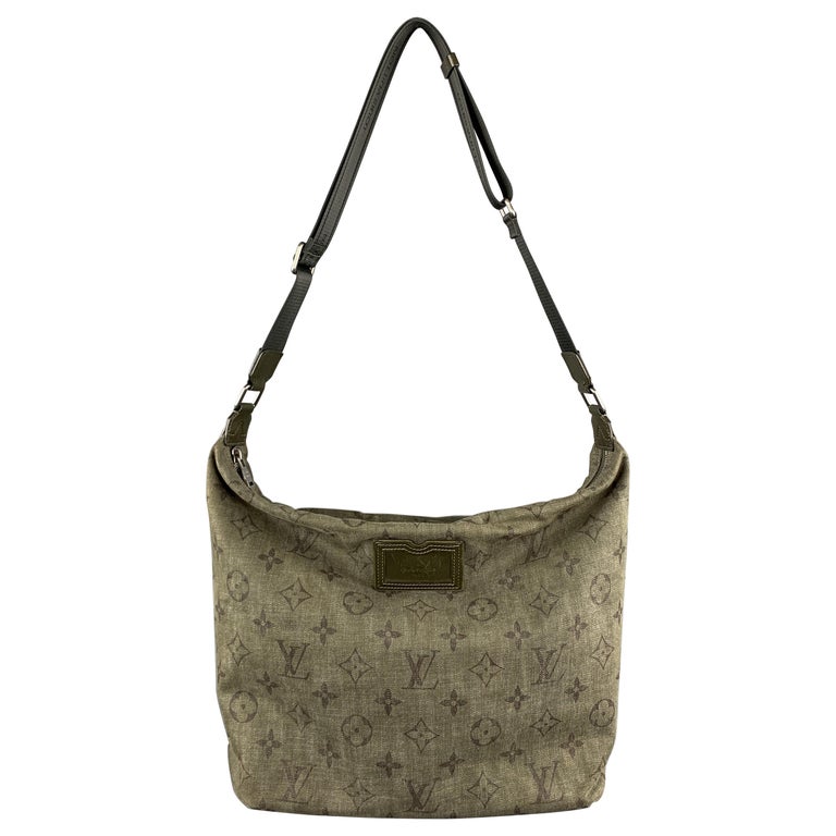 LOUIS VUITTON Monogram Olive Green Impression Besace SS11 Bag at ...