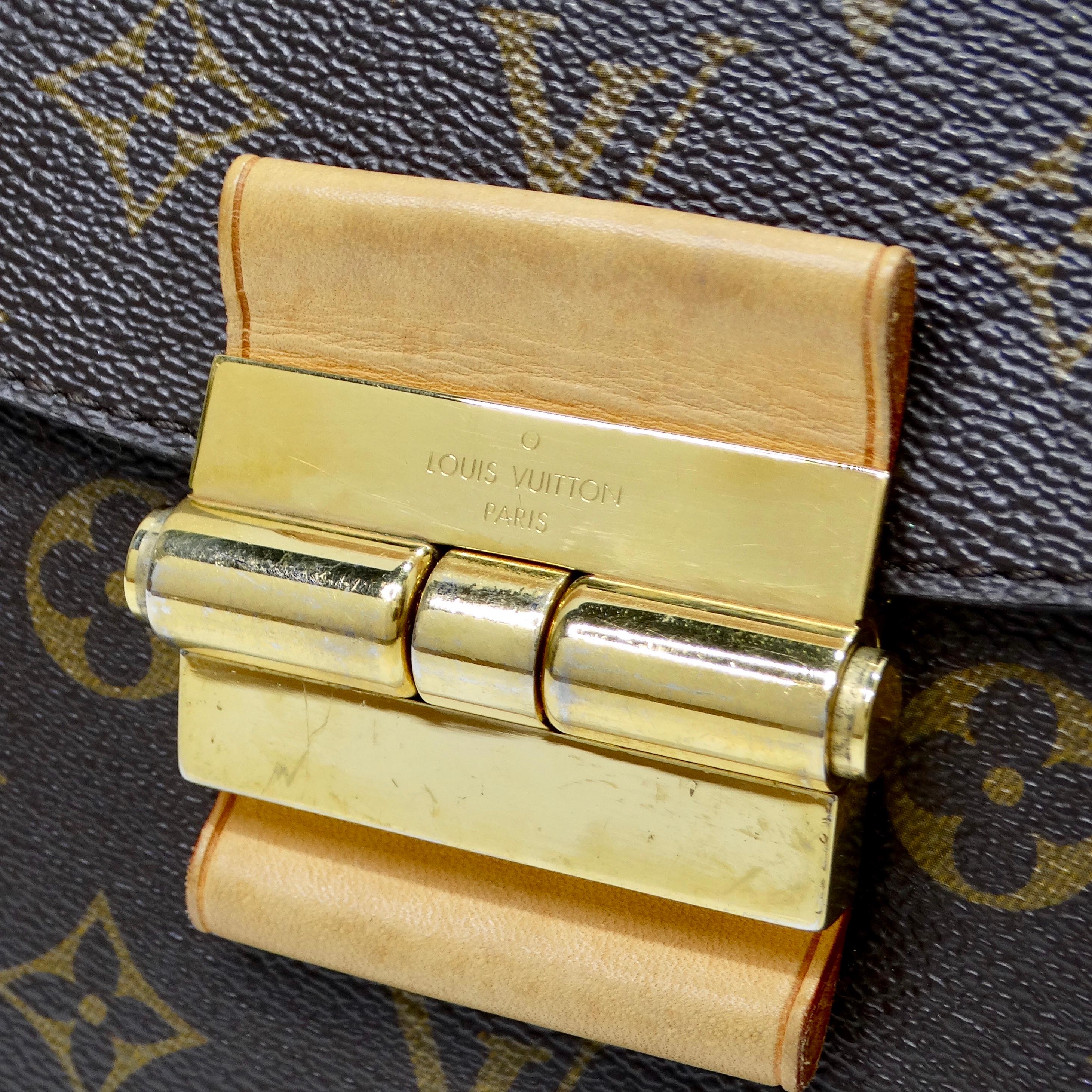 Die Louis Vuitton Monogram Olympe Havane Handtasche ist ein zeitloses und vielseitiges Accessoire, das Raffinesse und Eleganz ausstrahlt. Diese Umhängetasche aus dem ikonischen Louis Vuitton Monogram auf Toile Canvas verkörpert das Erbe und die
