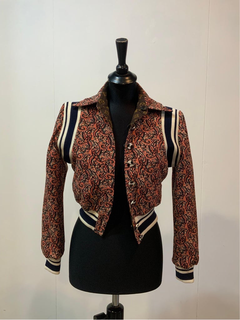 Louis Vuitton monogram / paisley bomber reversible Jacket at 
