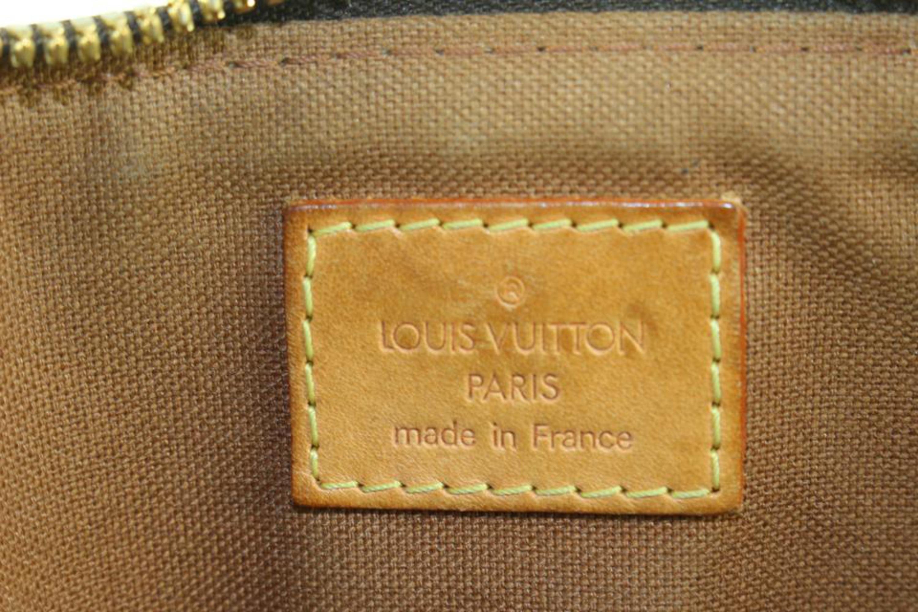 Brown Louis Vuitton Monogram Palermo GM 2way ZIp Top Tote 27lv617s