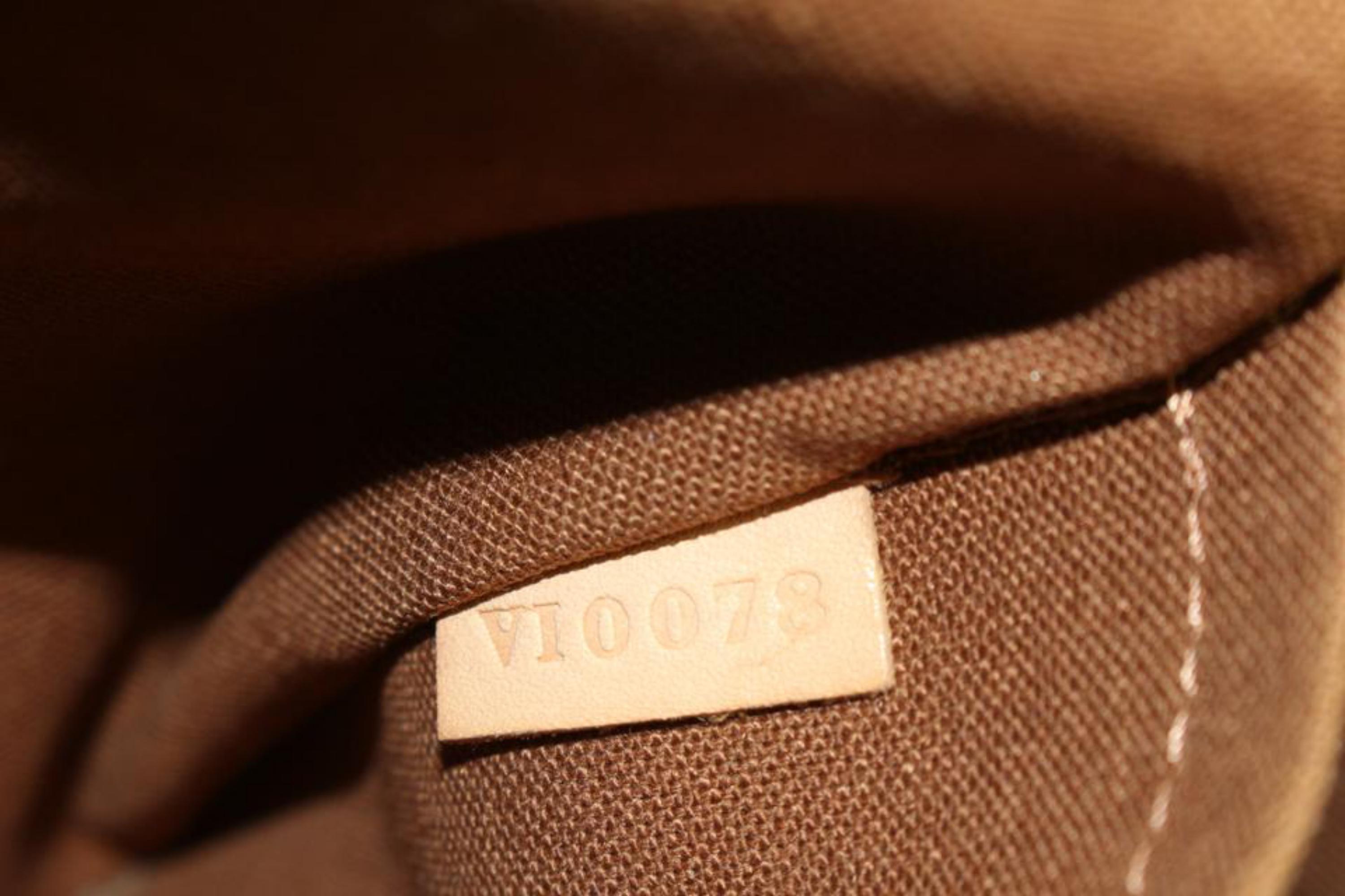 Brown Louis Vuitton Monogram Palermo PM Tote 65lk322s For Sale