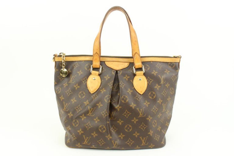 Louis Vuitton Brown Palermo PM Totes Bag For Sale at 1stDibs