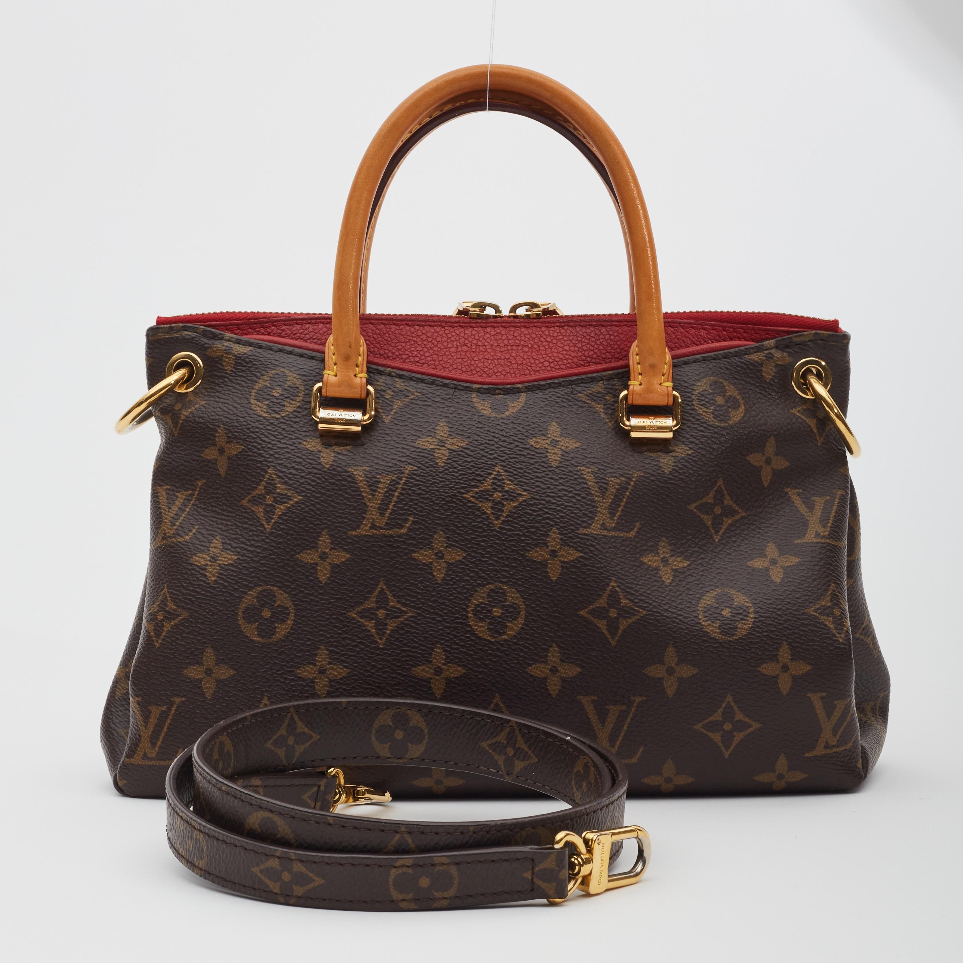 Louis Vuitton Monogram Pallas Bb Cerise Shoulder Bag In Good Condition In Montreal, Quebec