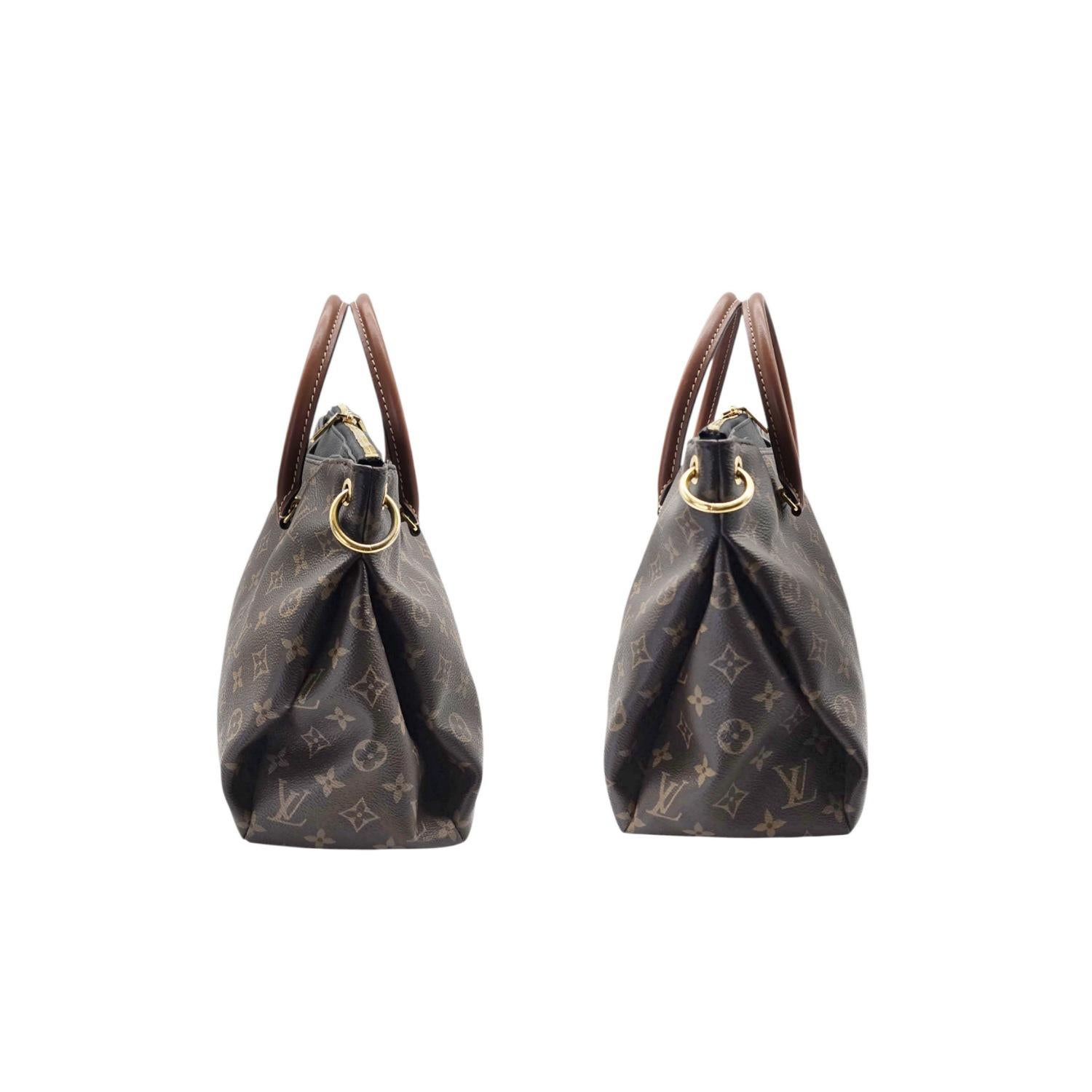 Louis Vuitton Monogram Pallas MM Shoulder Bag Negro en venta