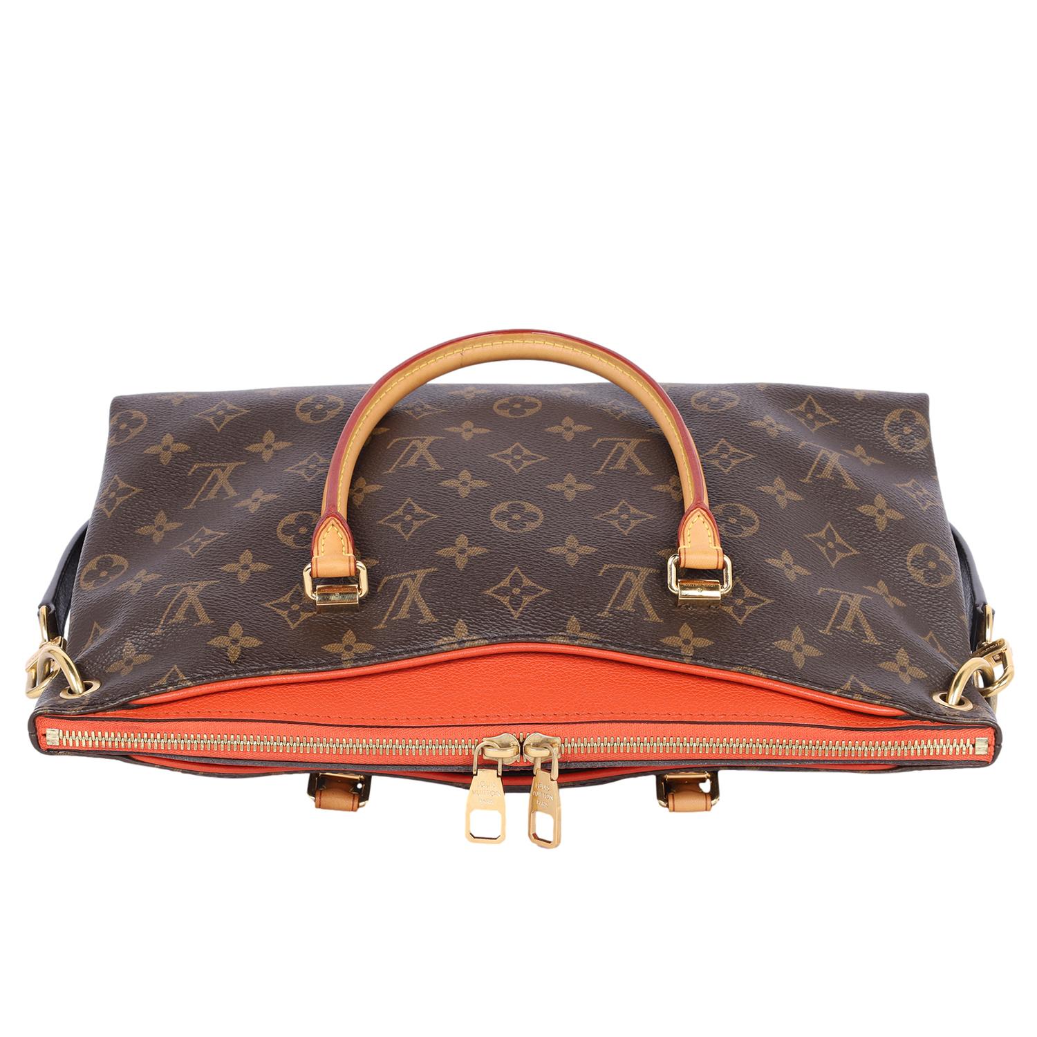 Louis Vuitton Monogram Pallas Shoulder Bag Orange 7