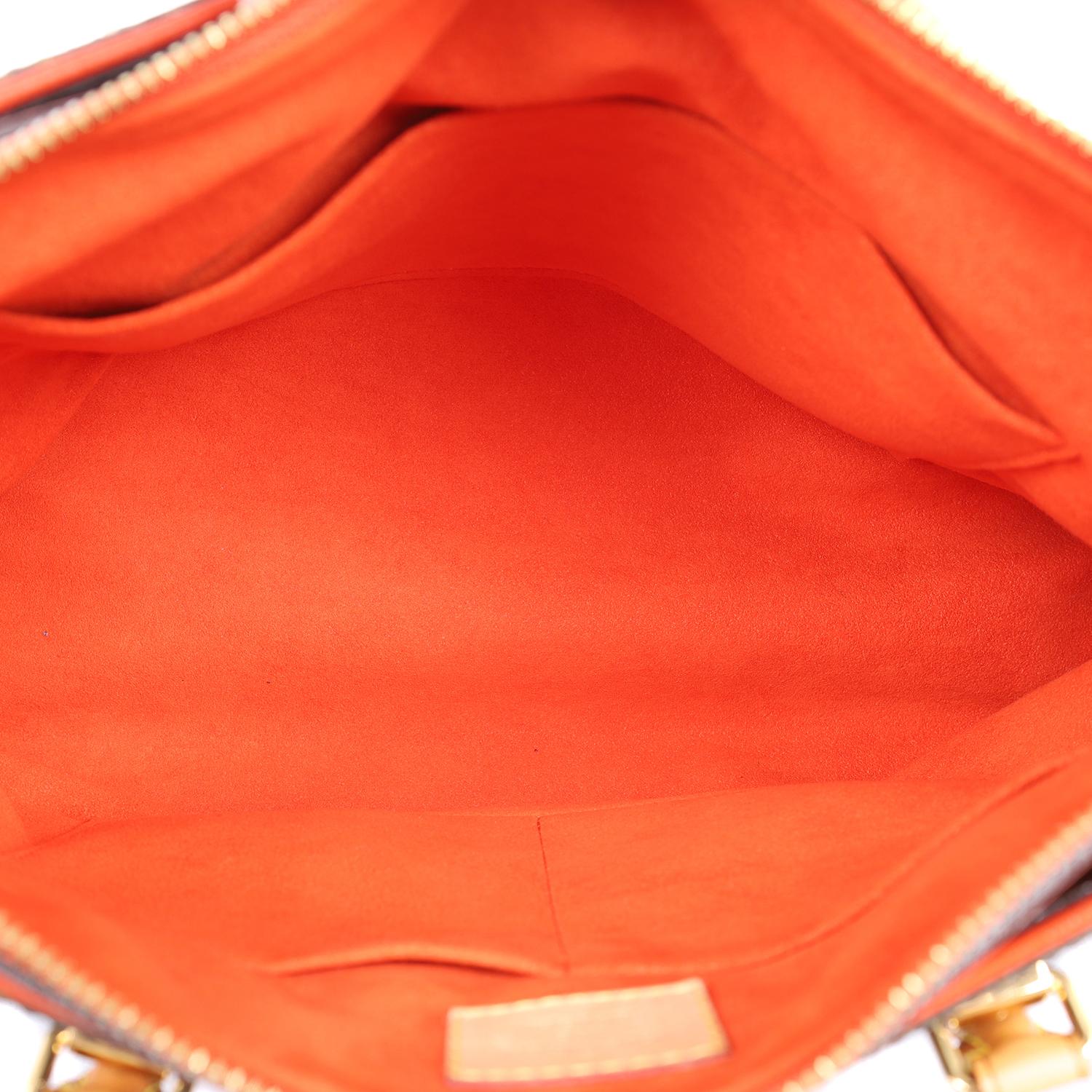 Louis Vuitton Monogram Pallas Shoulder Bag Orange 8