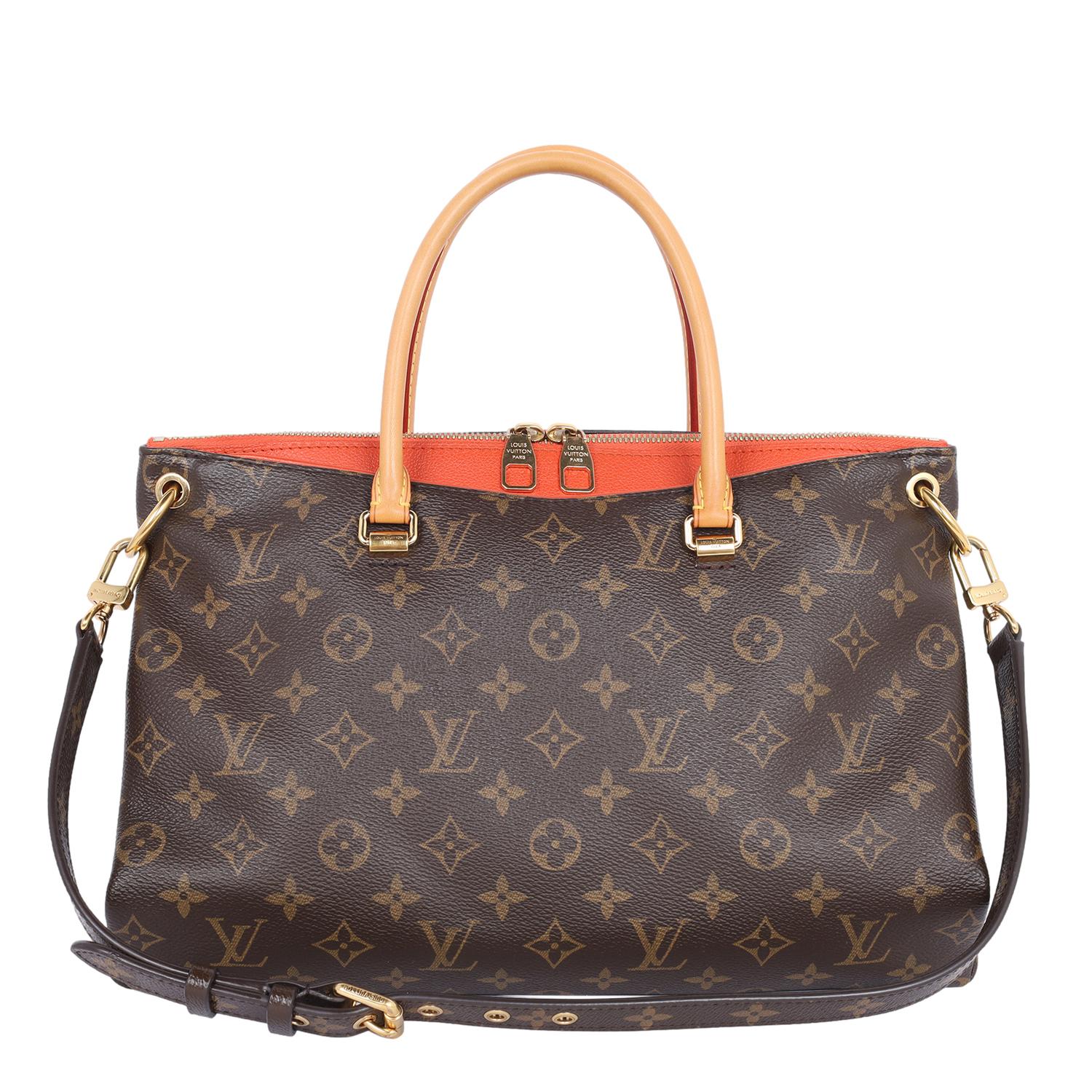 Louis Vuitton Monogram Pallas Shoulder Bag Orange In Excellent Condition In Salt Lake Cty, UT