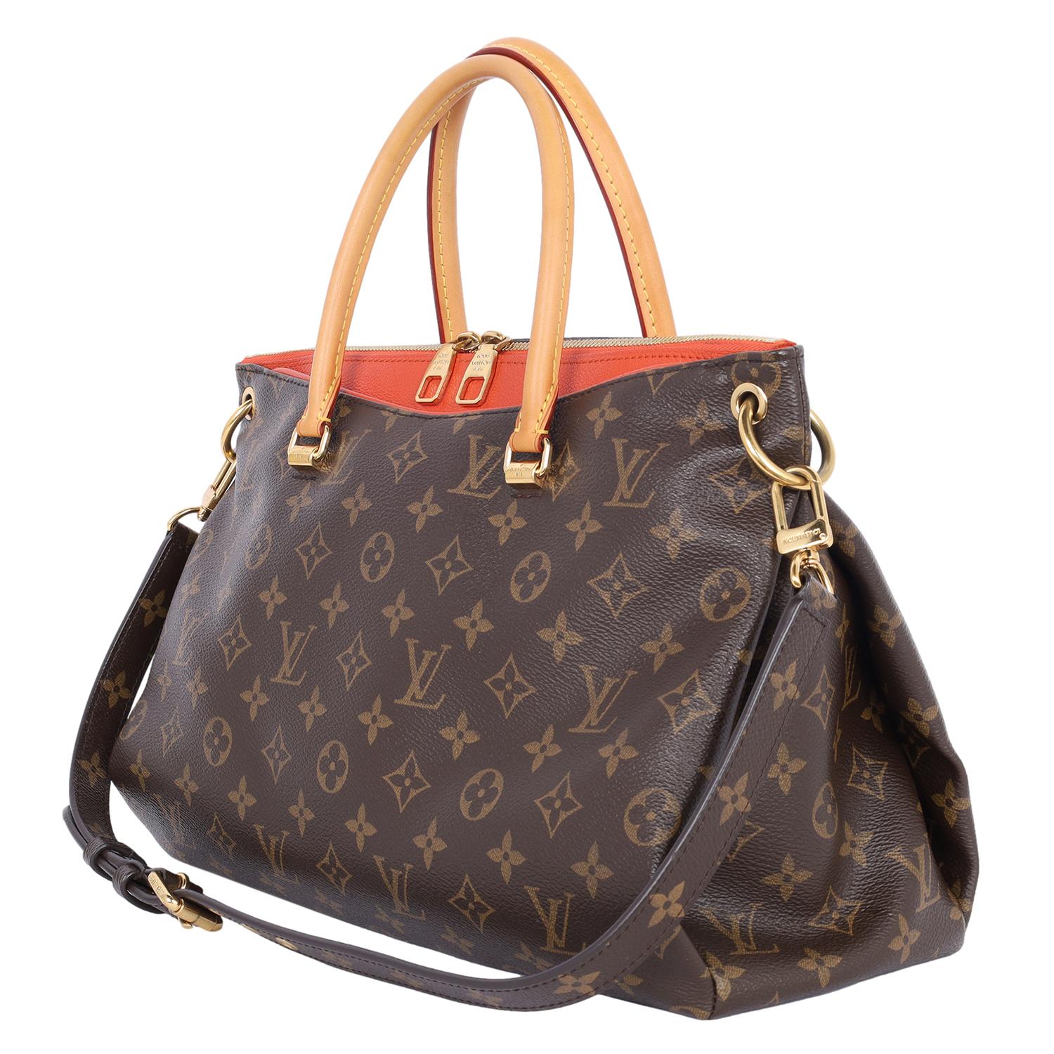Louis Vuitton Monogram Pallas Shoulder Bag Orange 2