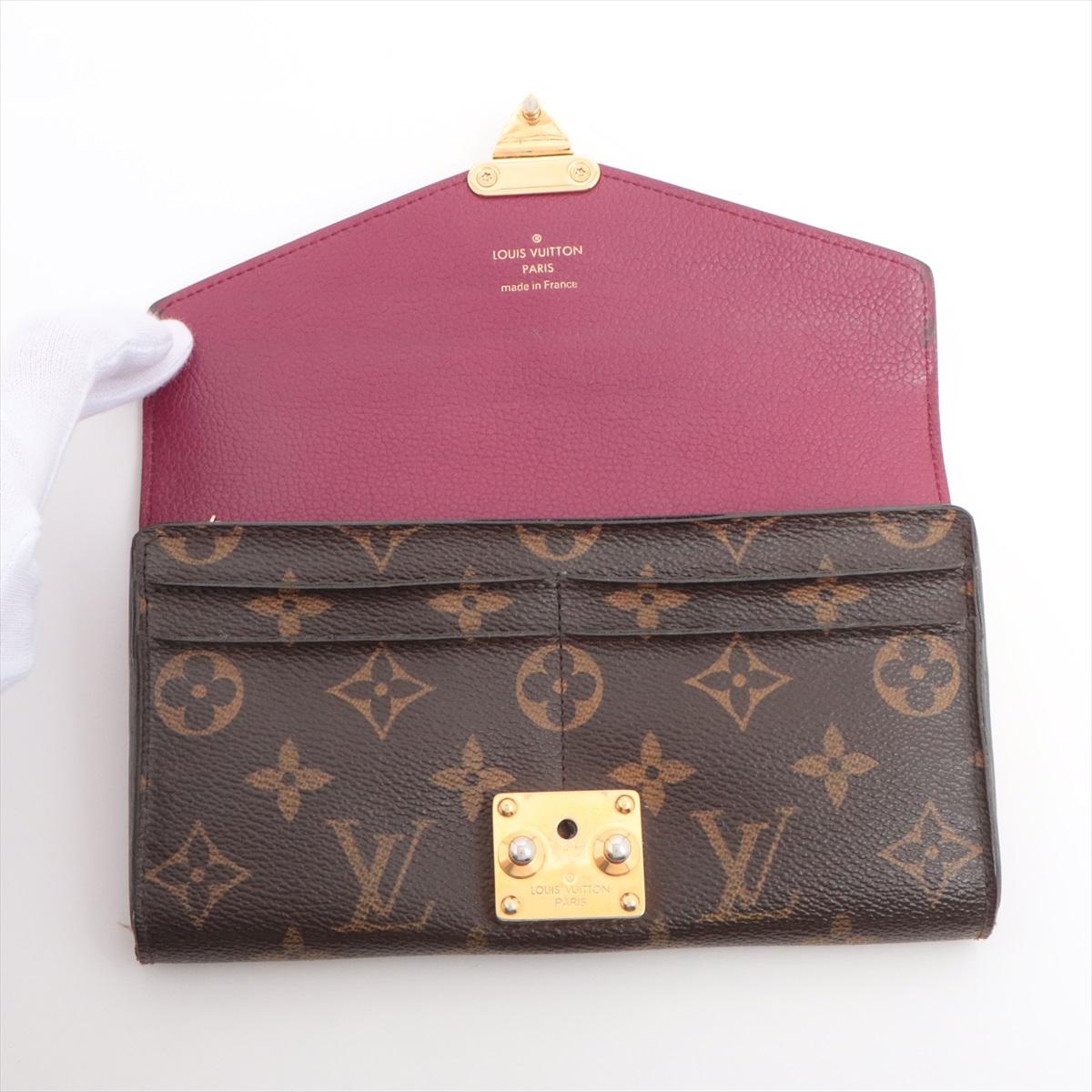 Donna Portafoglio Louis Vuitton Monogram Pallas Uva