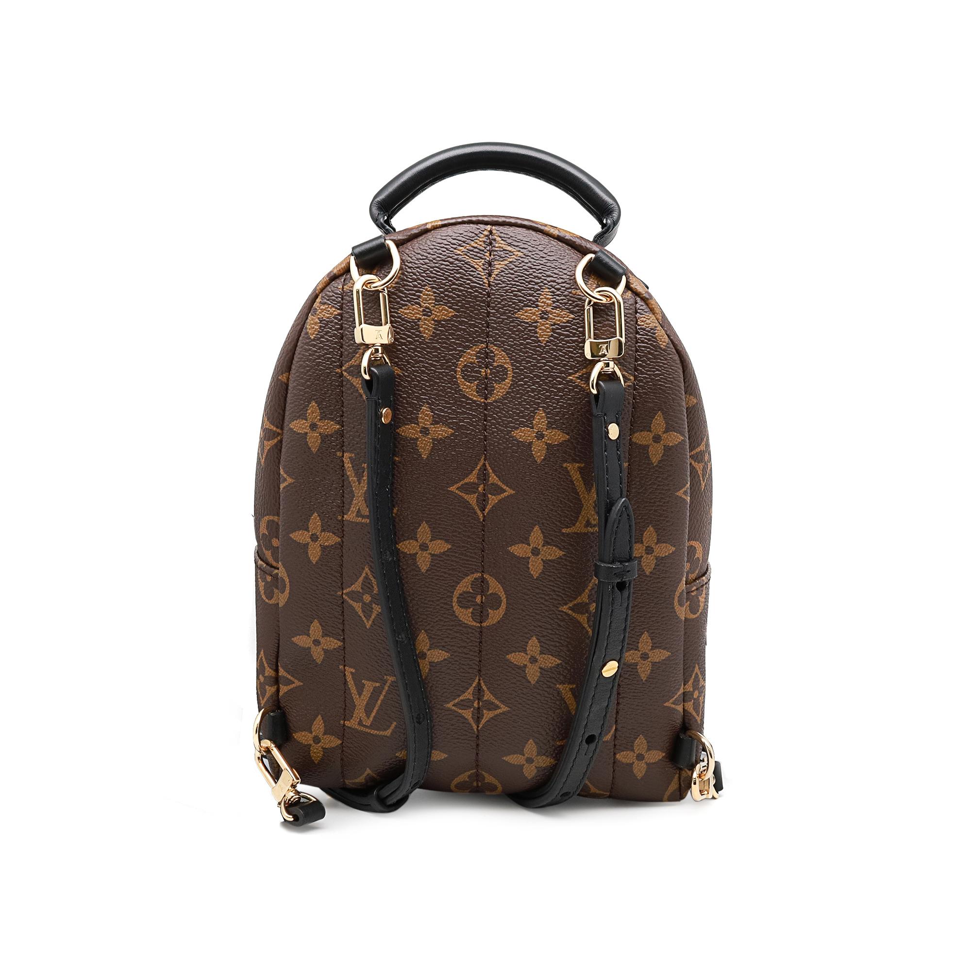 Louis Vuitton Monogram Palm Springs Brown Mini Backpack Neuf - En vente à New York, NY