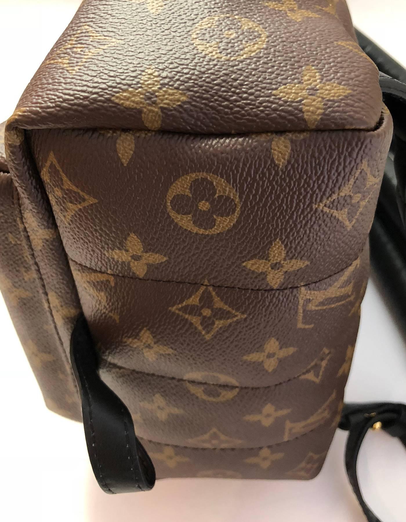 Black Louis Vuitton Monogram Palm Springs PM Backpack Bag with DB